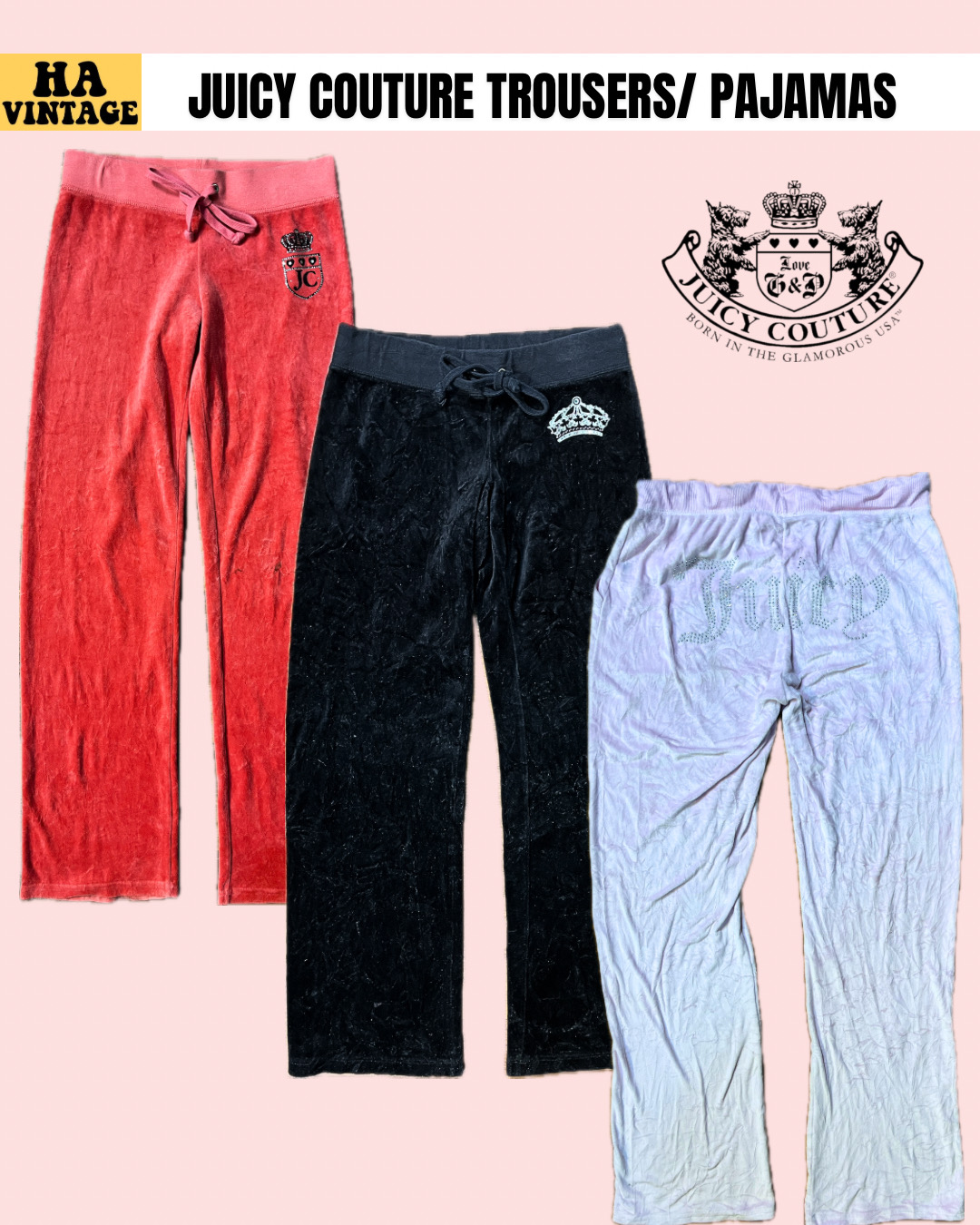 Juicy Couture Flared/ Straight Trousers