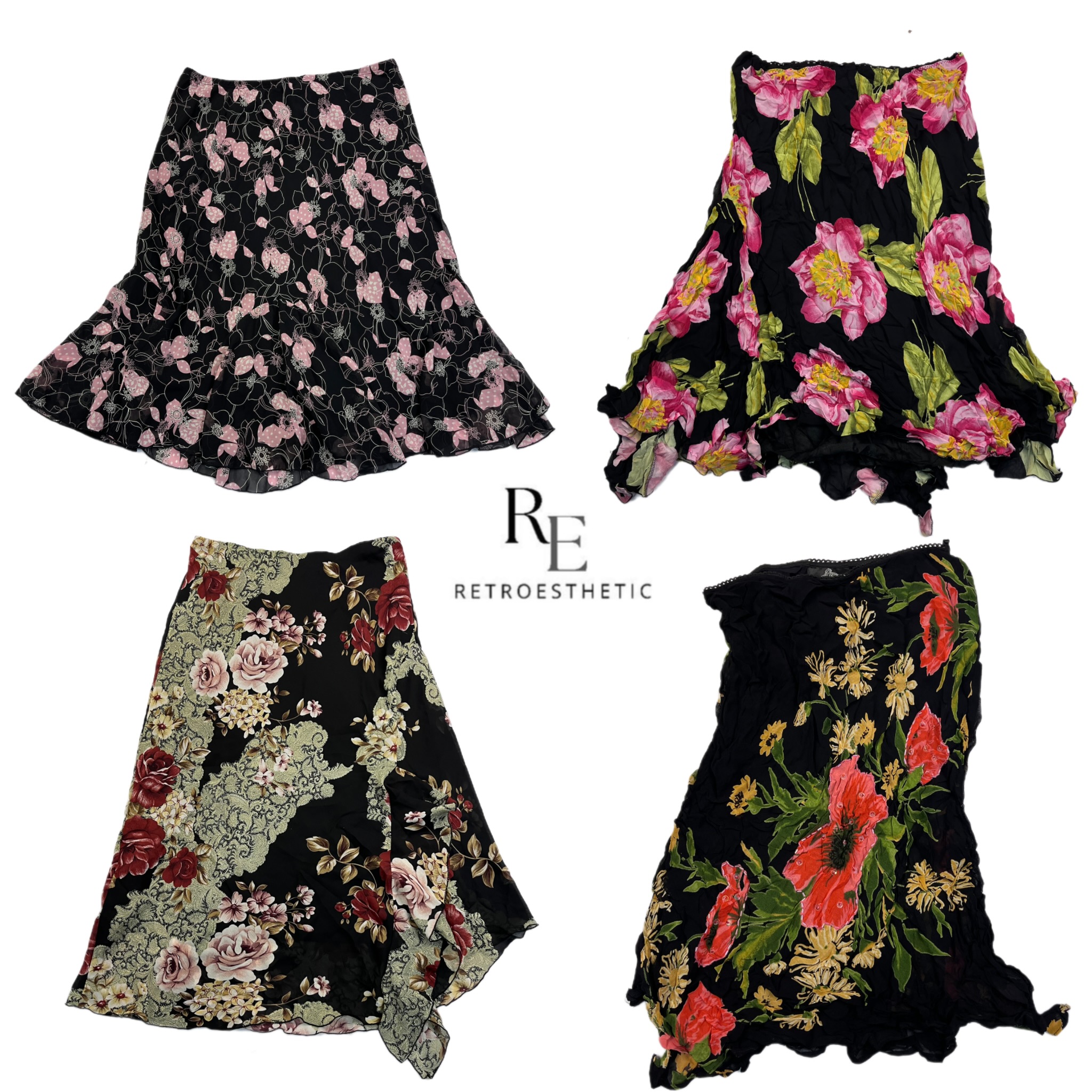 Y2K Era Cyber Girl Printed Skirts RE-2643