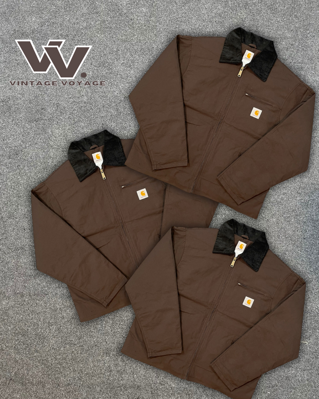 Carhartt reworked style brown colour Detroit jackets 1512