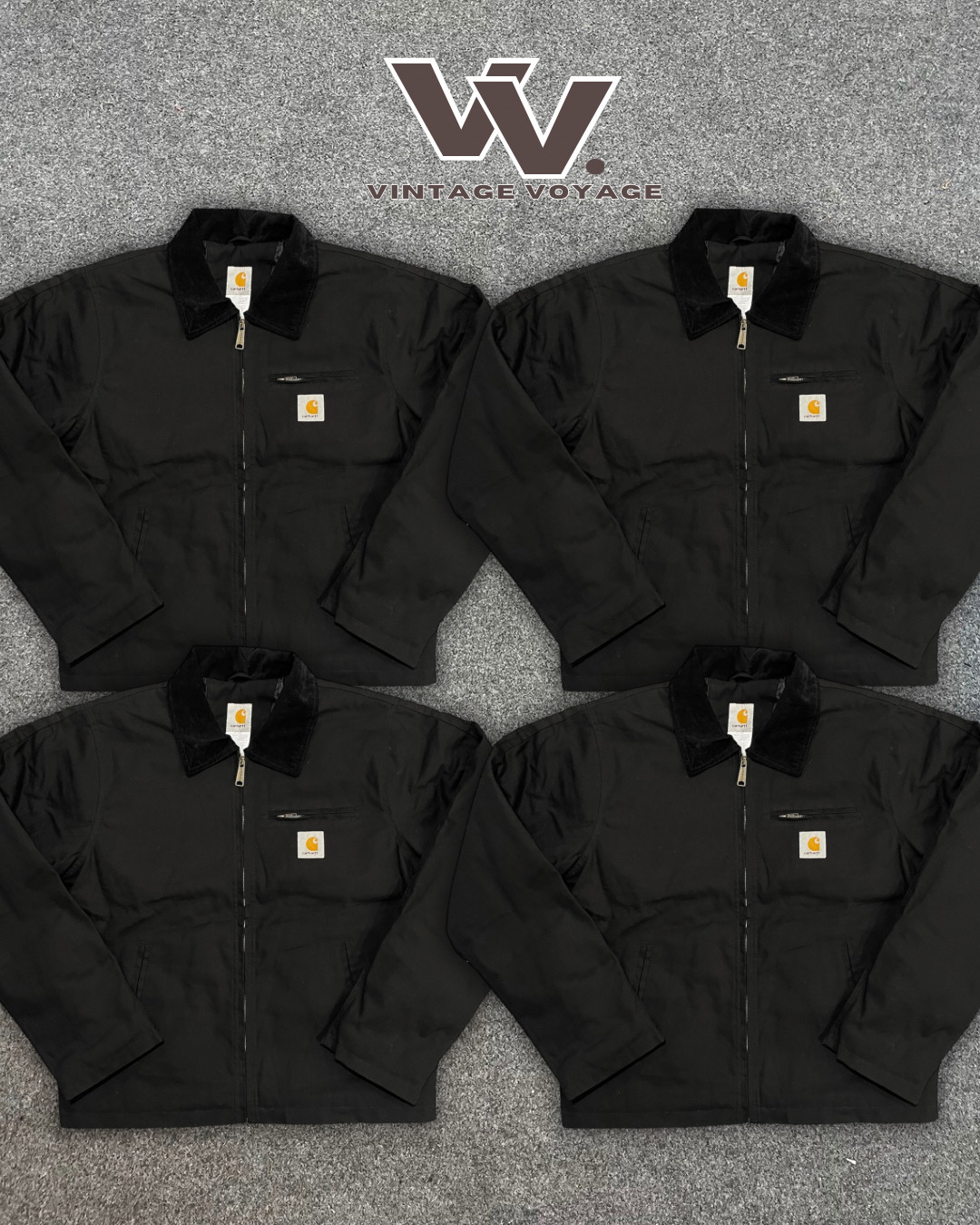 Carhartt reworked style black colour Detroit jackets 1512