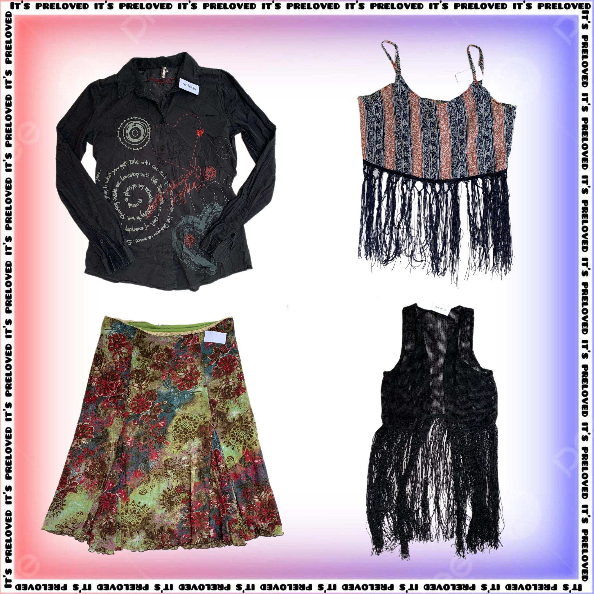 Indie Groupie Finds - Tops, Vestidos, Saias (SS-1721)