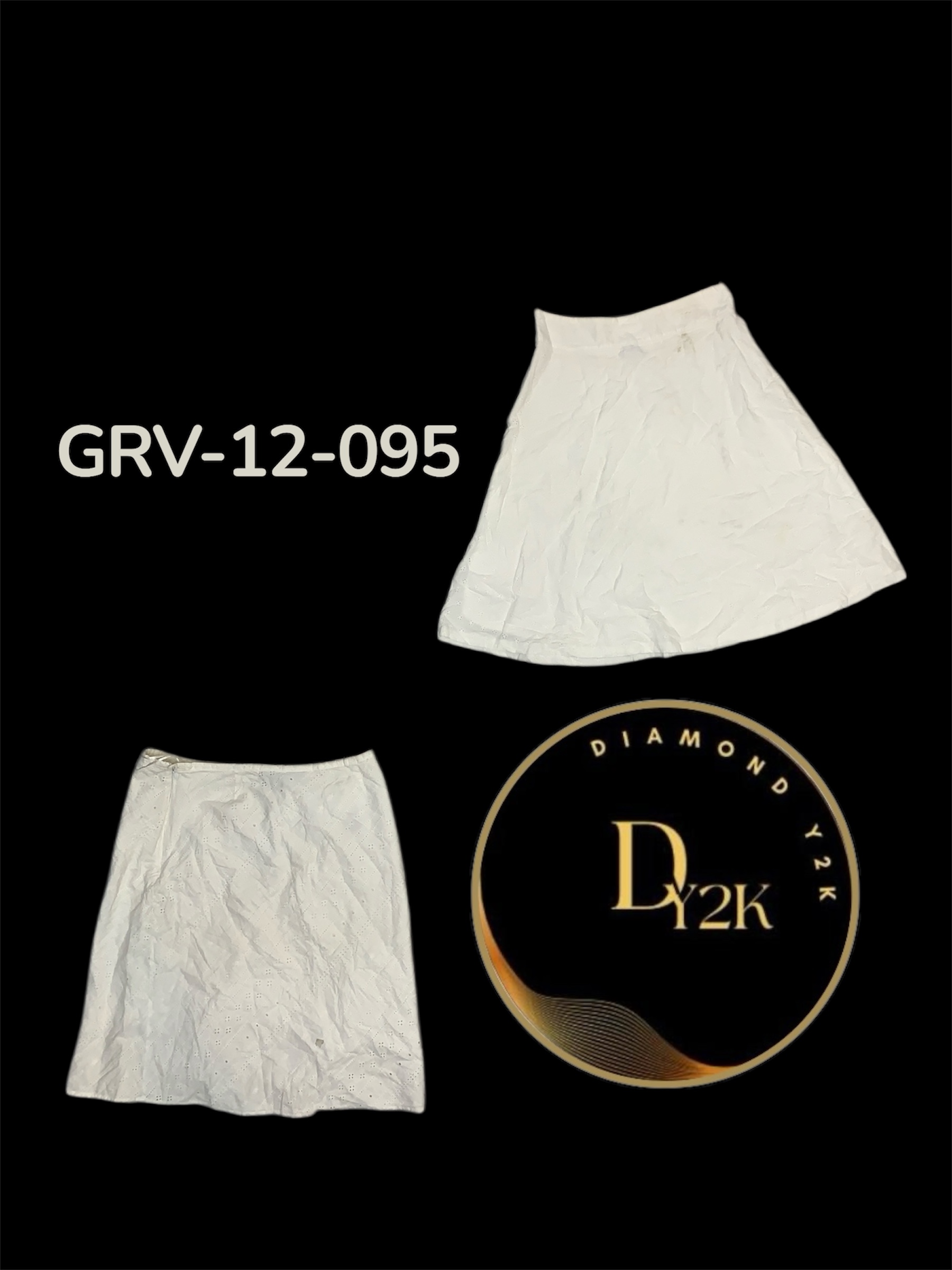 Y2K Cotton Skirt – Lightweight Retro Midi Skirt (GRV-12-095)
