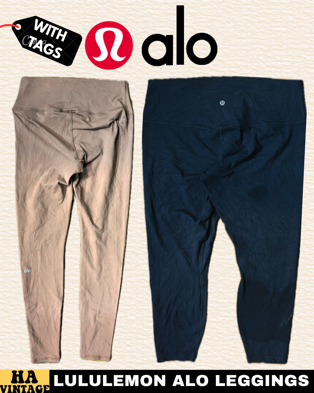 Lululemon Leggings Avec Étiquettes