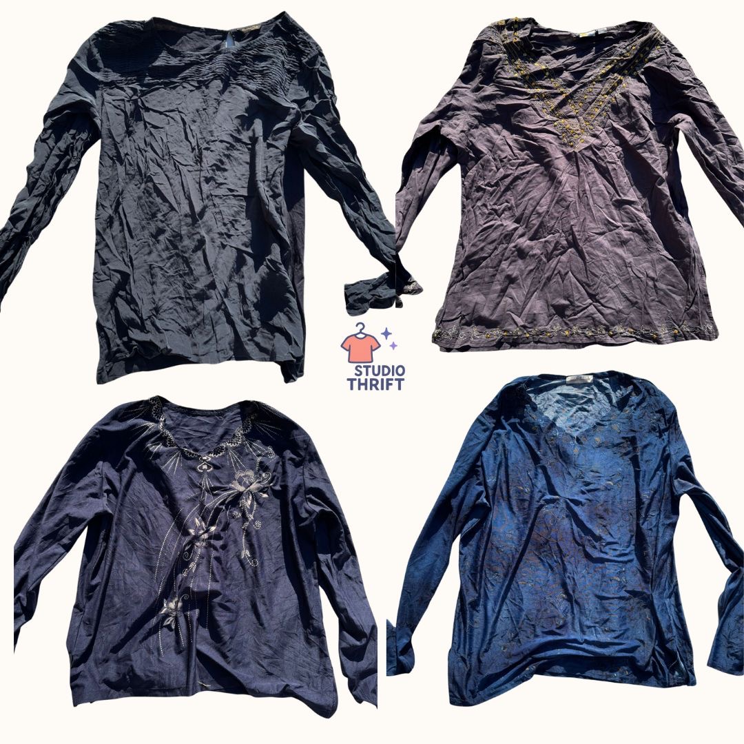 Conjunto de Tops de Manga Longa Y2K Mystic Grunge (FS-006)