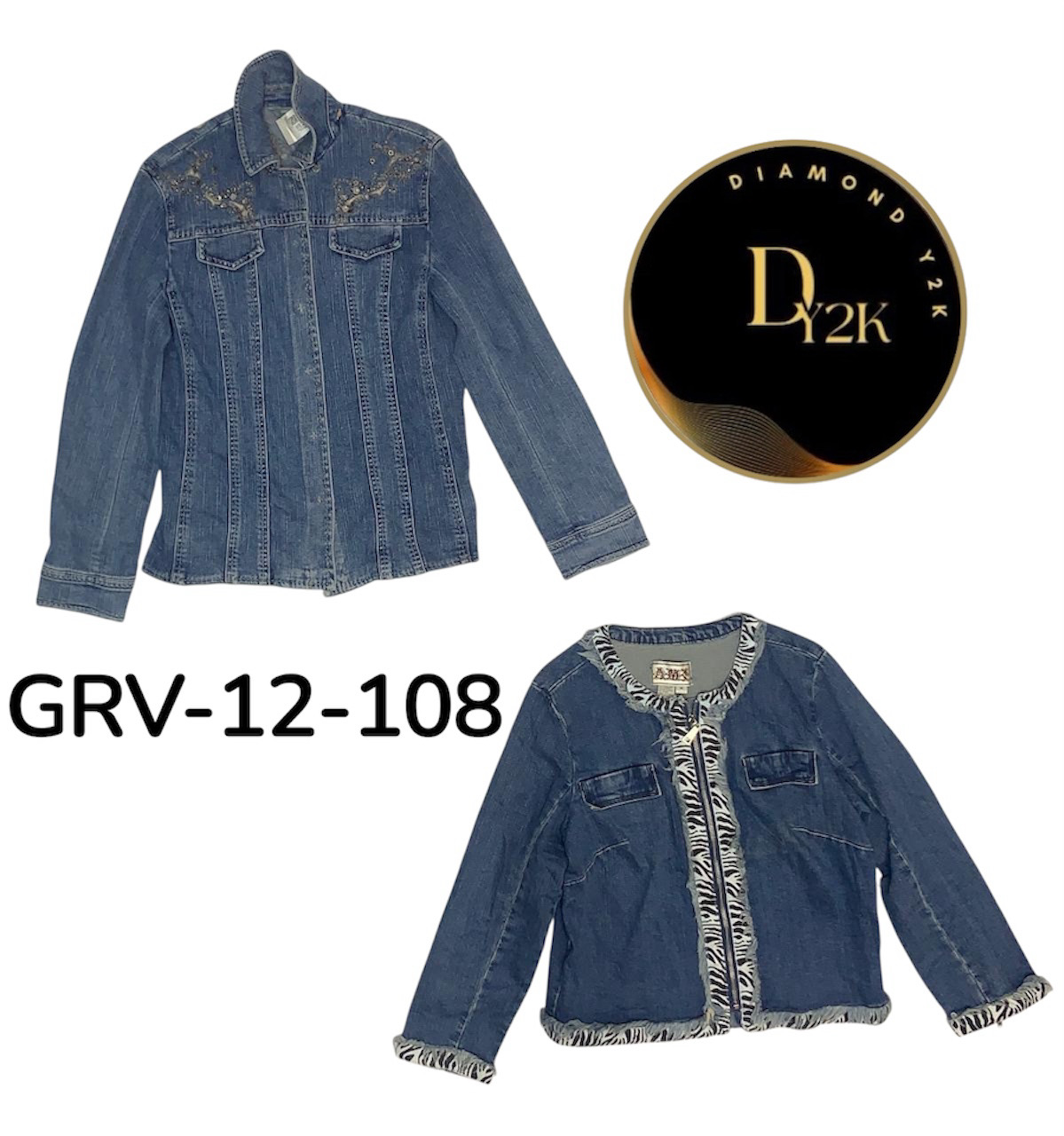 Original Y2K Denim Jacket – Rare 2000s Fashion Piece (GRV-12-108)