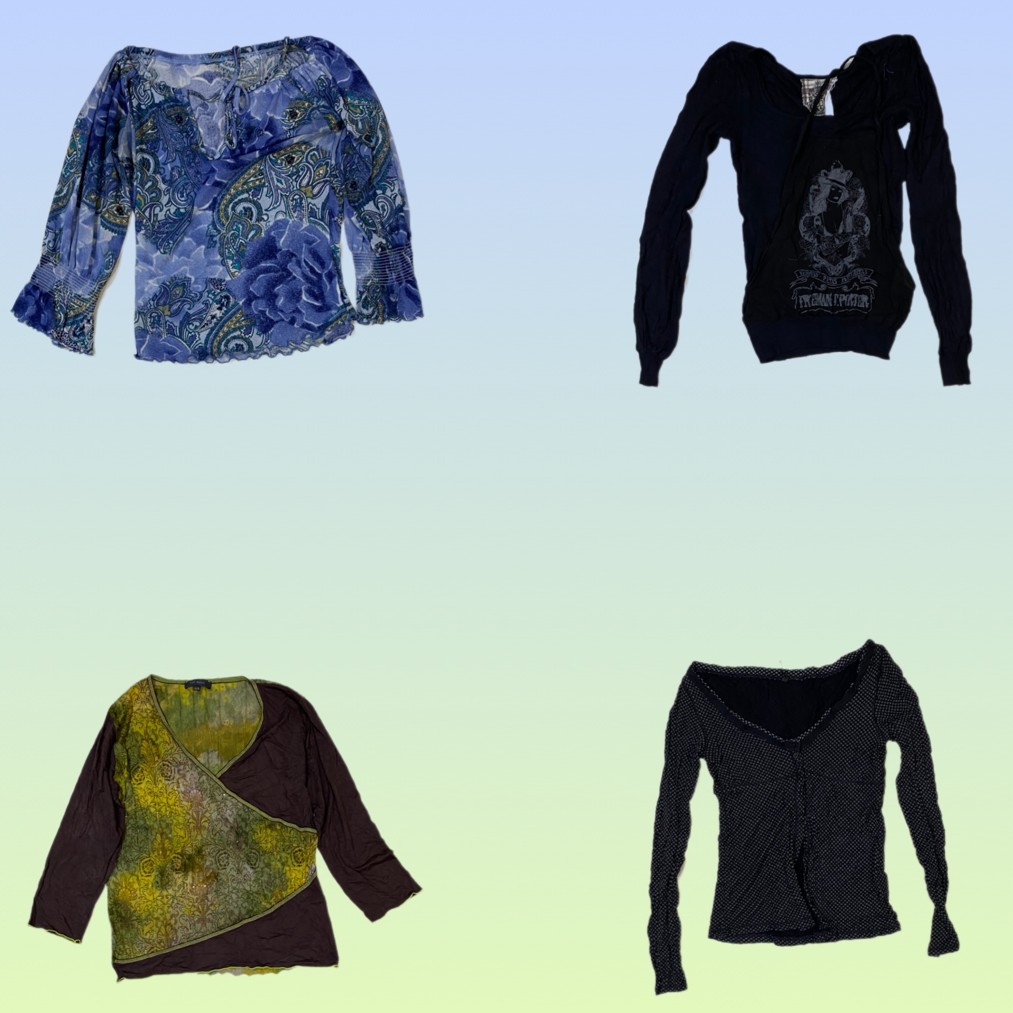 Y2K mix Full sleeve Tops (TS-1817)