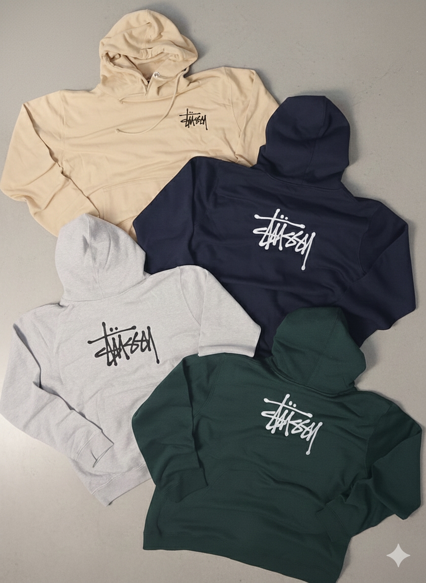 Stussy rework style mix pullover hoodie