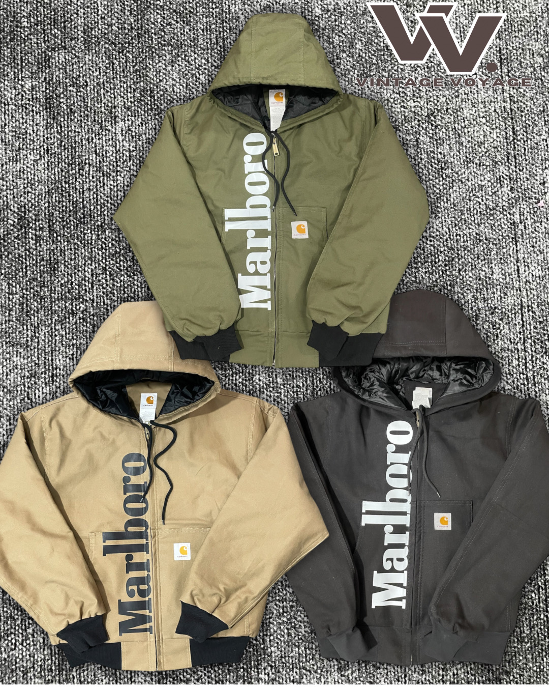 Carhartt x Marlboro mix colour active jackets #1612