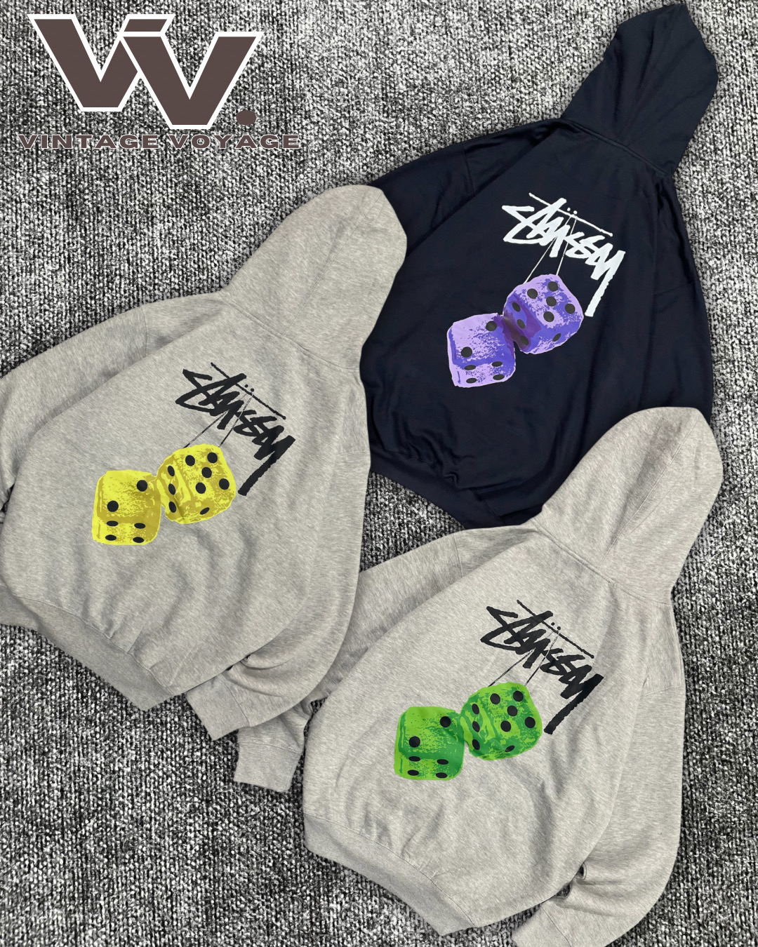 Stussy reworked style printed pullover hoodies #1612