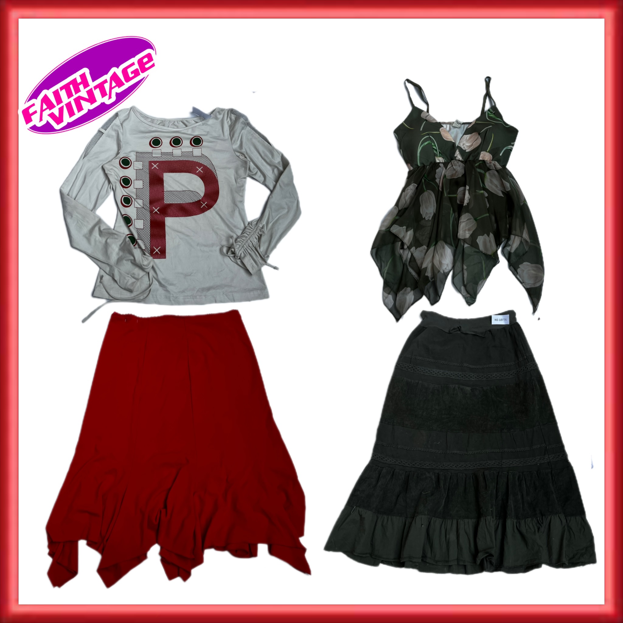 Conjunto de Tops e Saias Aura Chic (FV-216)