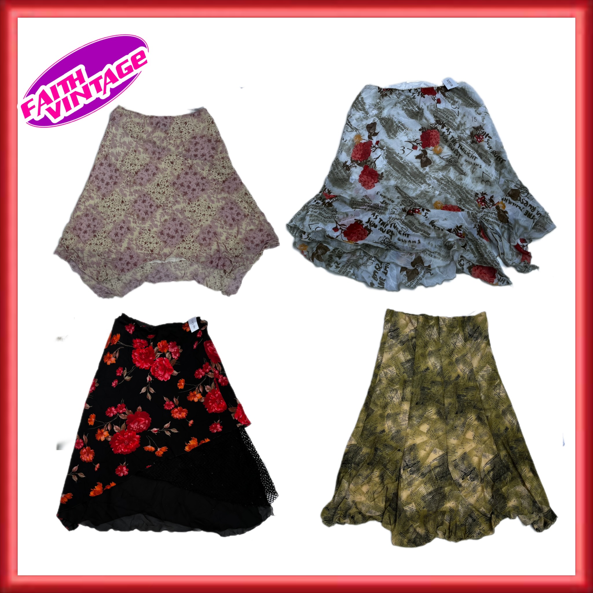 Chrima Blooms Skirts Set Mix(FV-218)