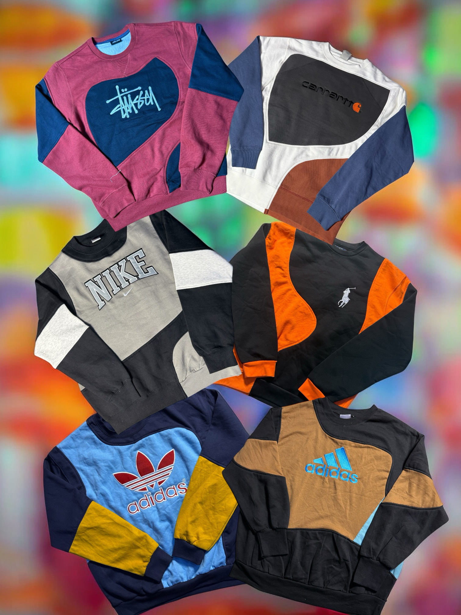 Stussy,adidas,Ralph Lauren,Carhartt,Nike PATCHWORK REWORK STYLE JUMPRS