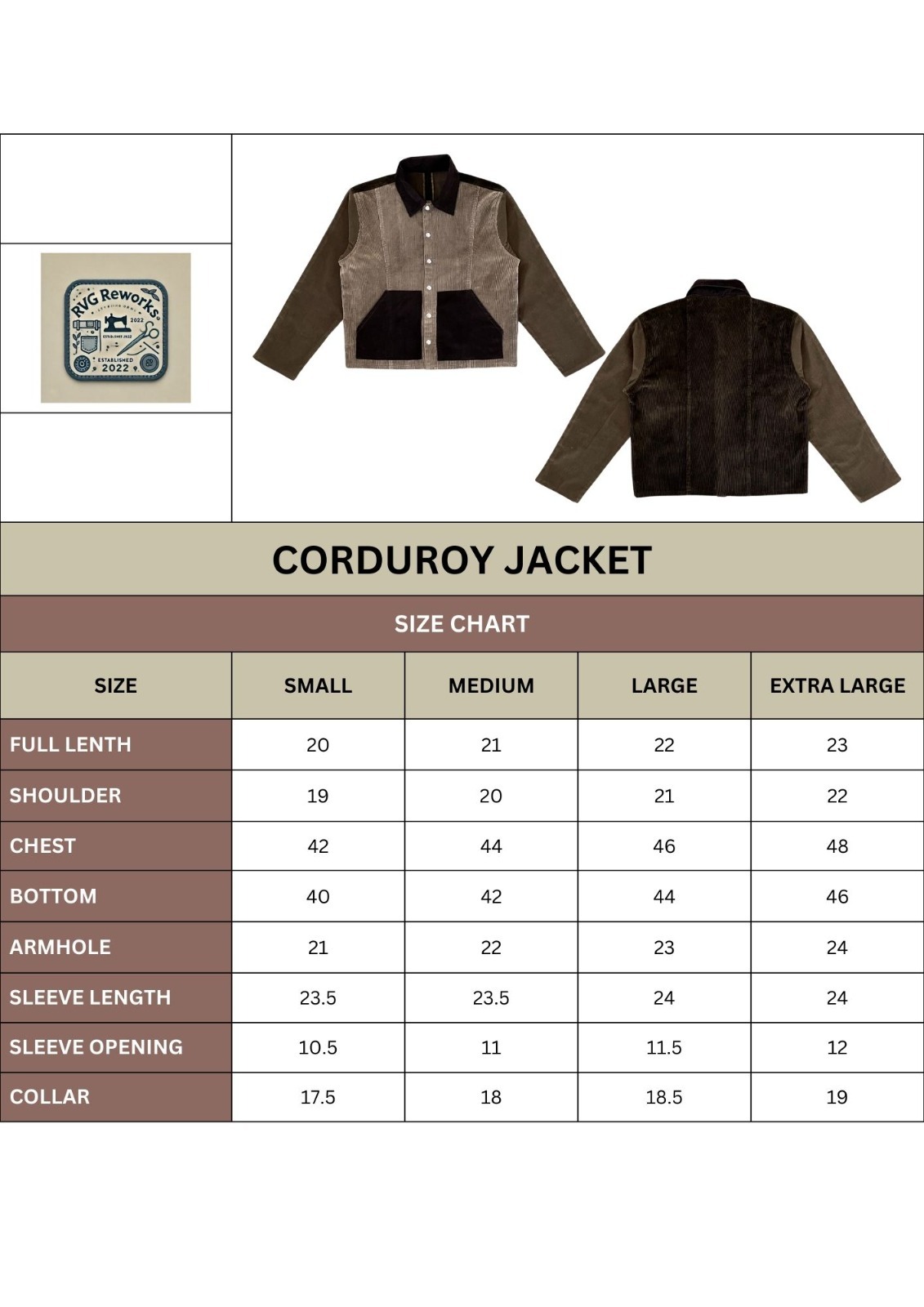 Upcycled Corduroy Patch Jacket