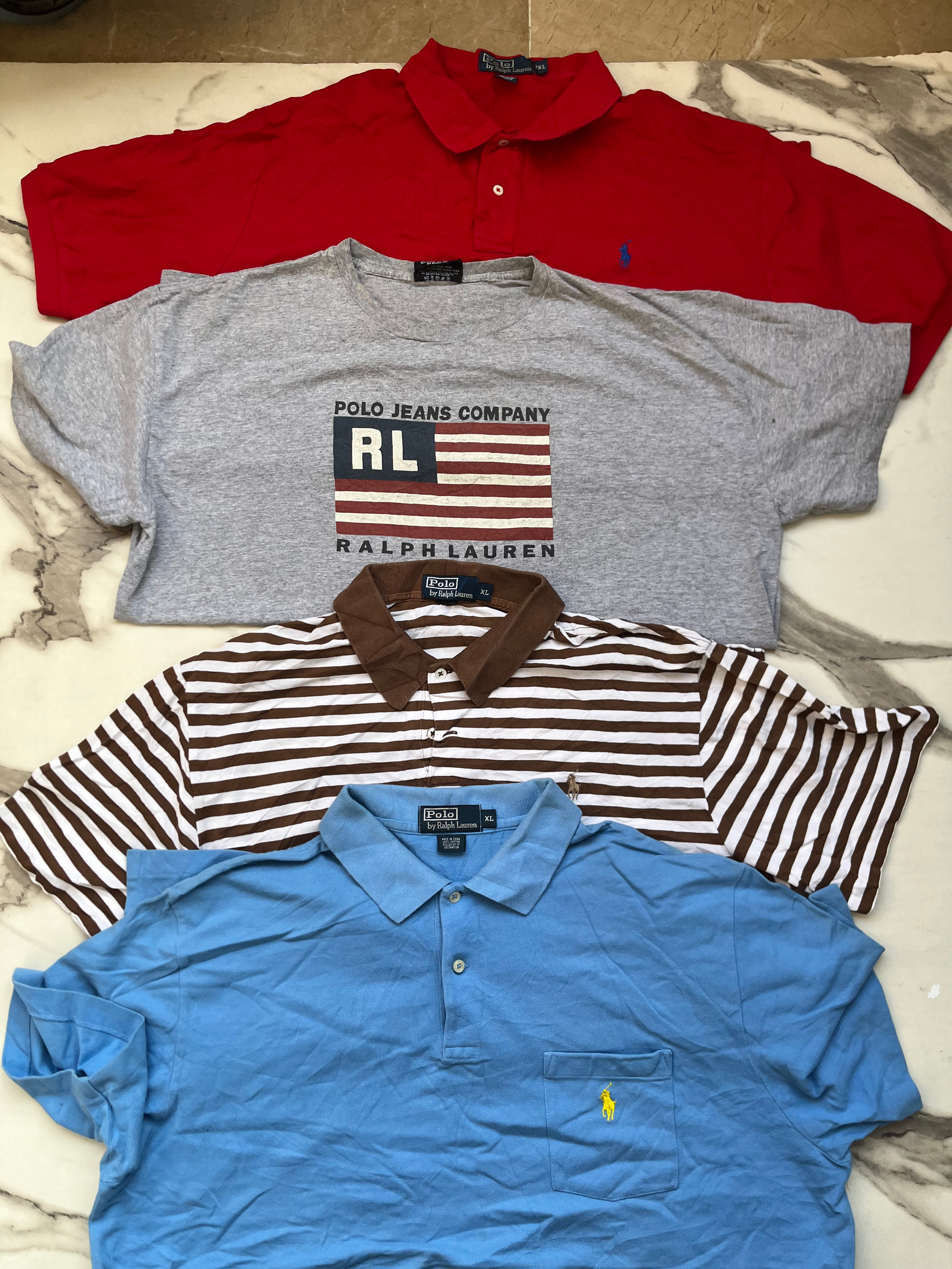 Herren American Ralph Lauren Polo T-Shirts authentisch Premium 50er Bundle