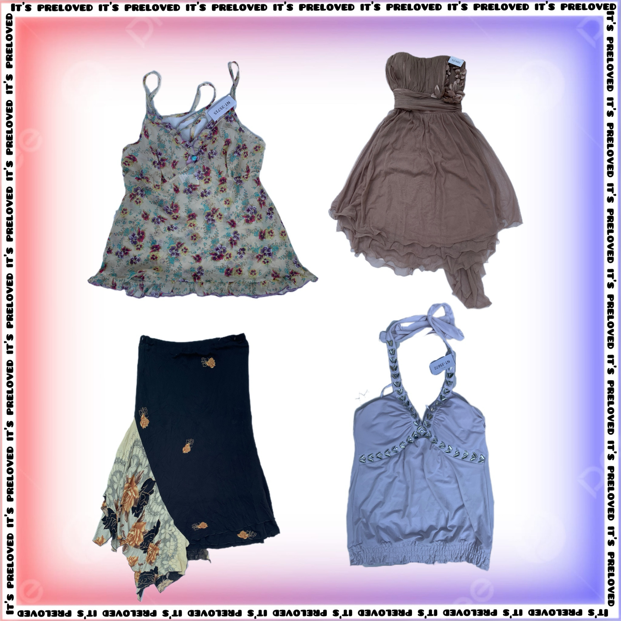 ロマンチックコメディの主人公セット - トップス、ドレス、スカート (SS-1726)