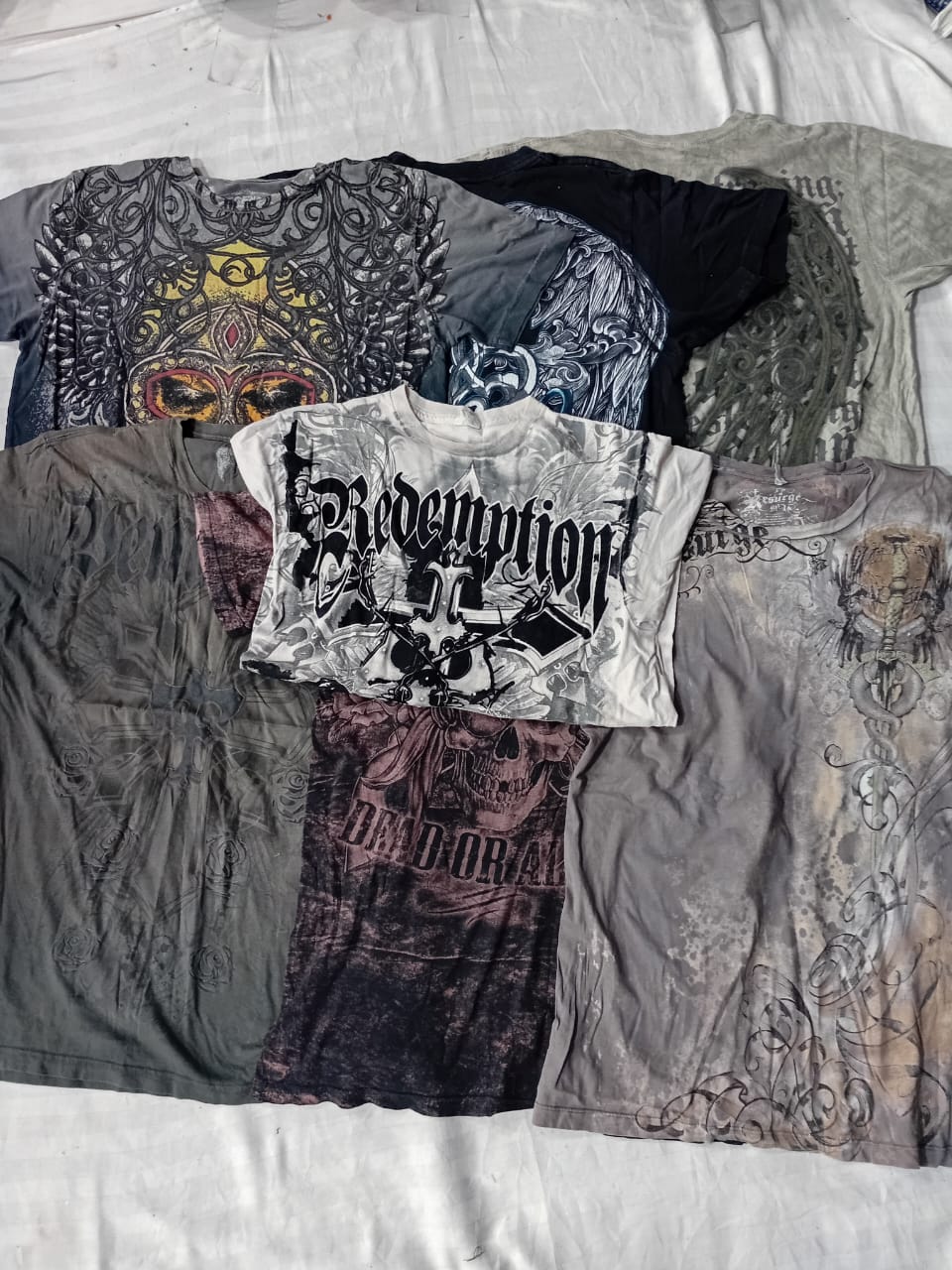 CR5657 ヴィンテージ スカル Tシャツ