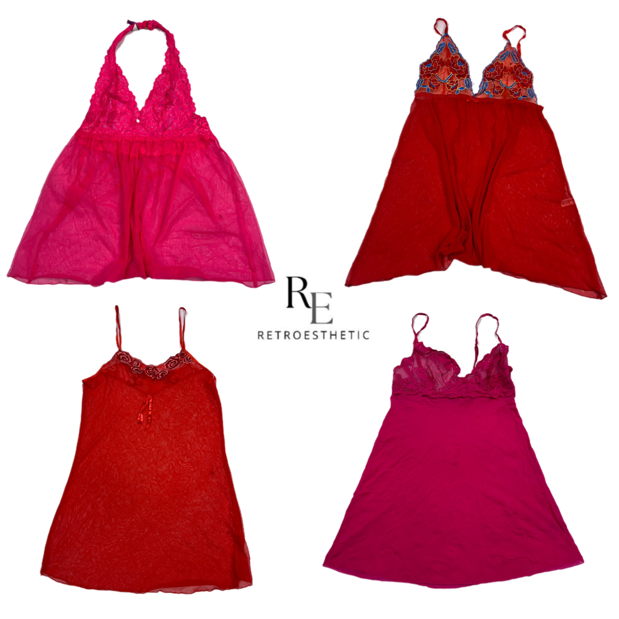 Y2K Romantische Vibes weniger Kleid RE-2654