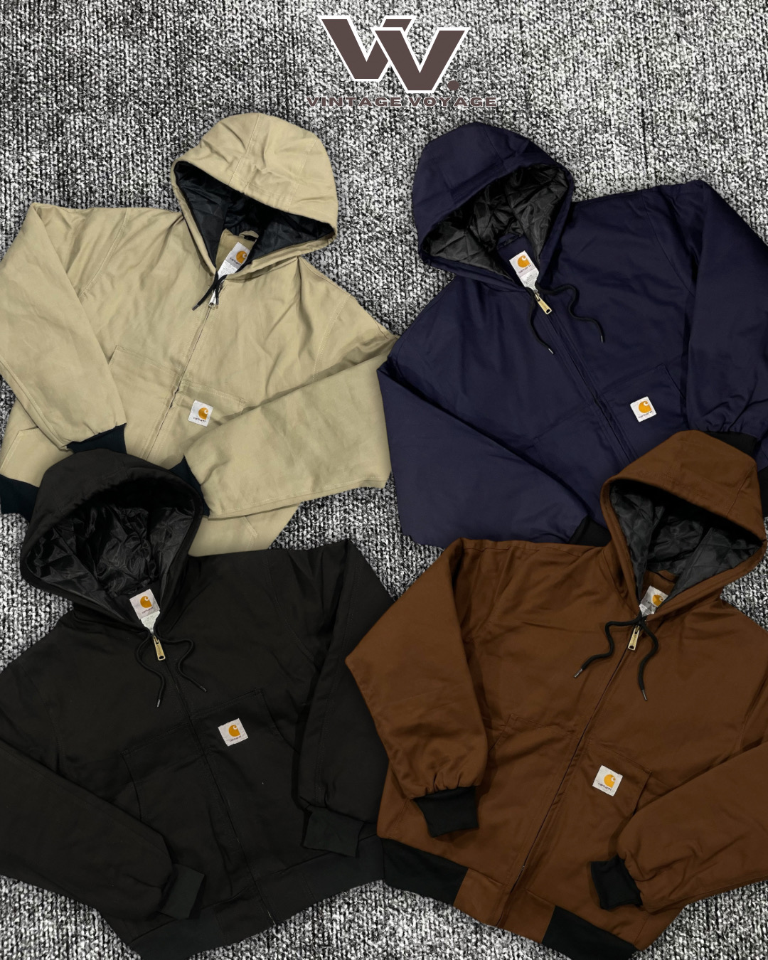 Sweat à capuche mixte couleur style retravaillé Carhartt #1712