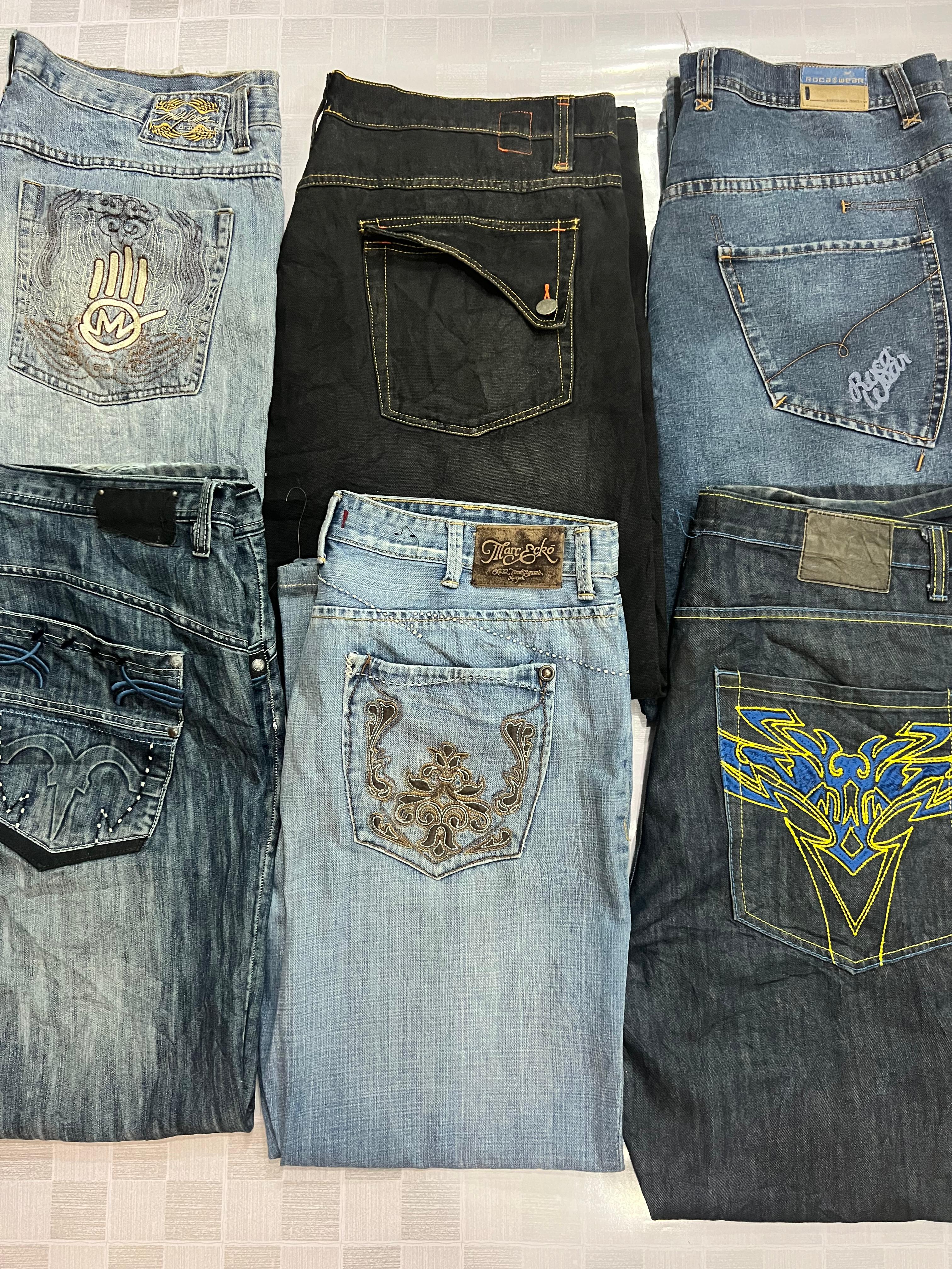 Jean baggy oversize HipHop pour homme R313