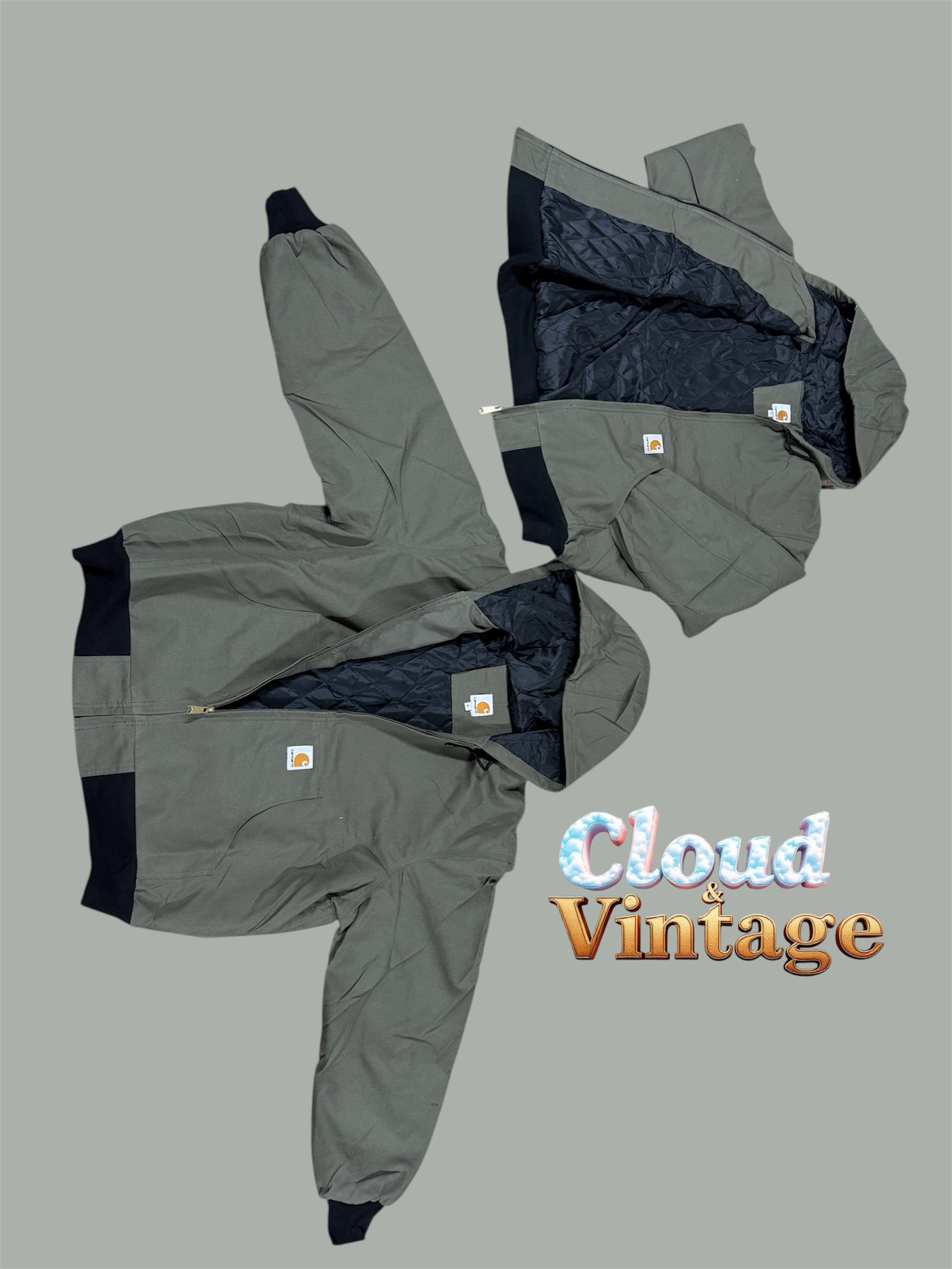 Rework Style Carhartt Hoodie Jacke