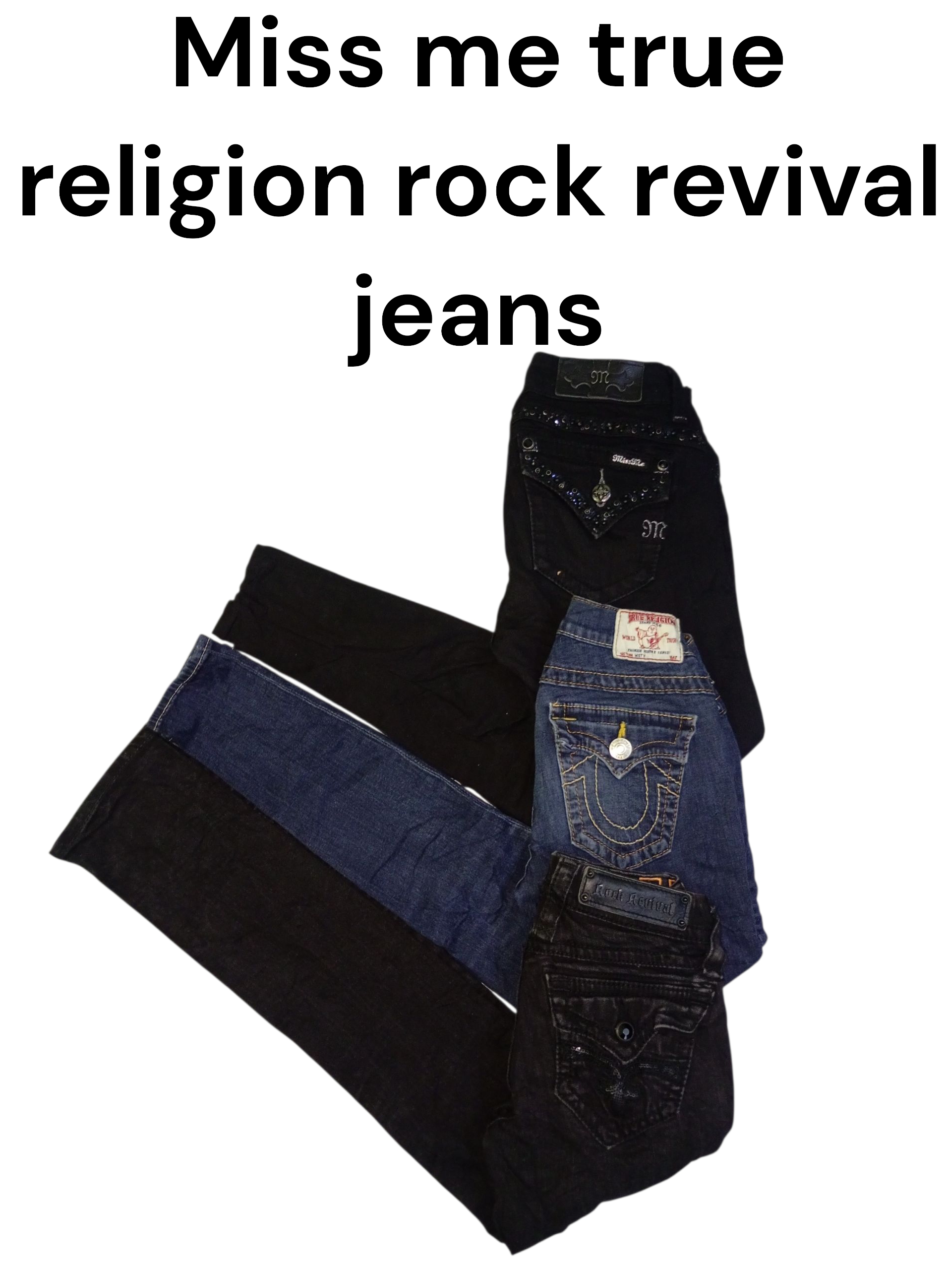 MISS ME TRUE RELIGION ROCK REVIVAL SKINNY JEANS