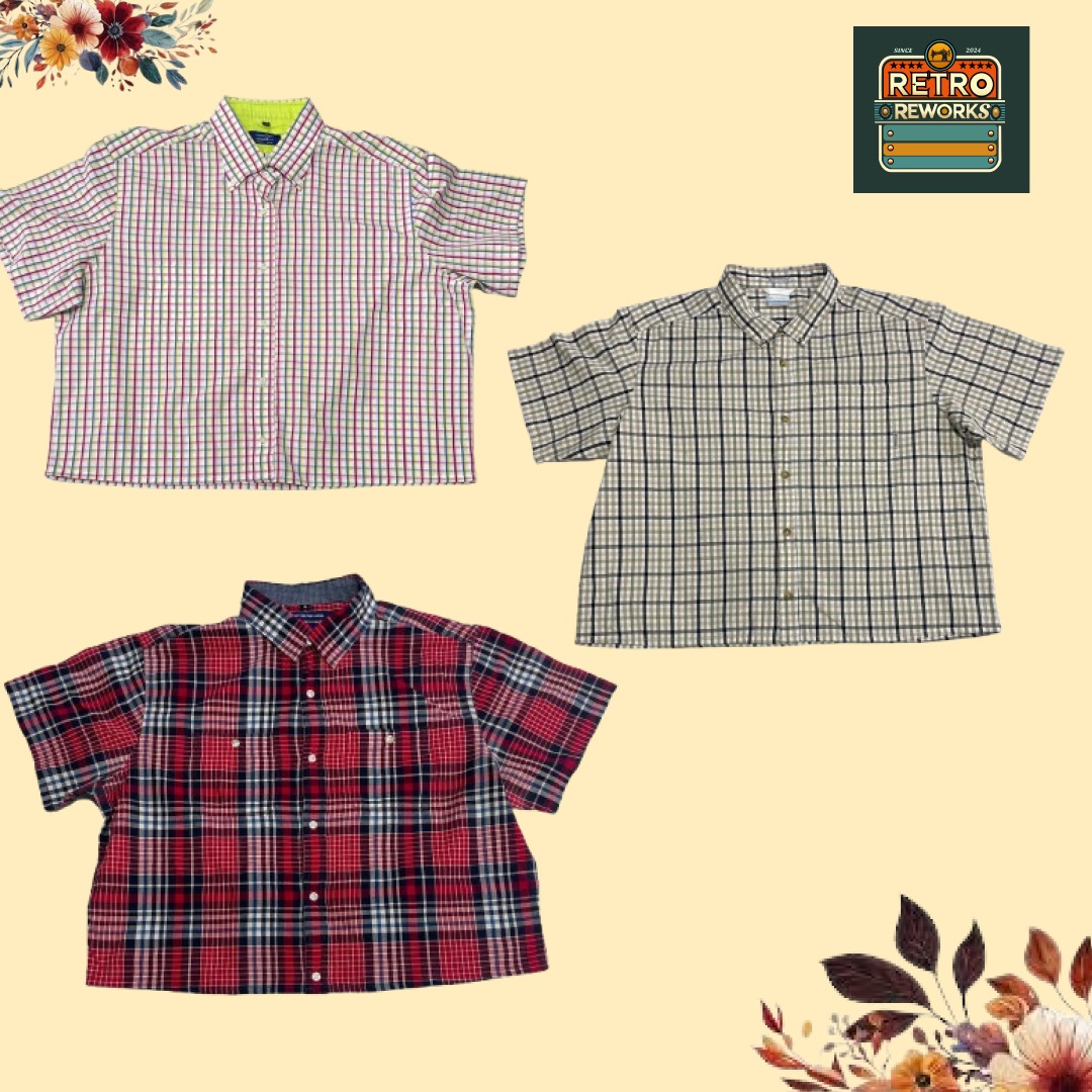 SS25 Upcycled Crop Boxy Shirt