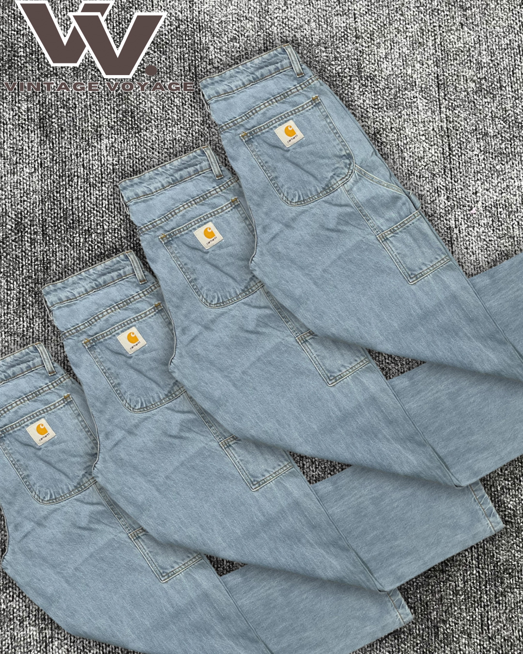 Pantalons en denim léger relookés Carhartt #1712