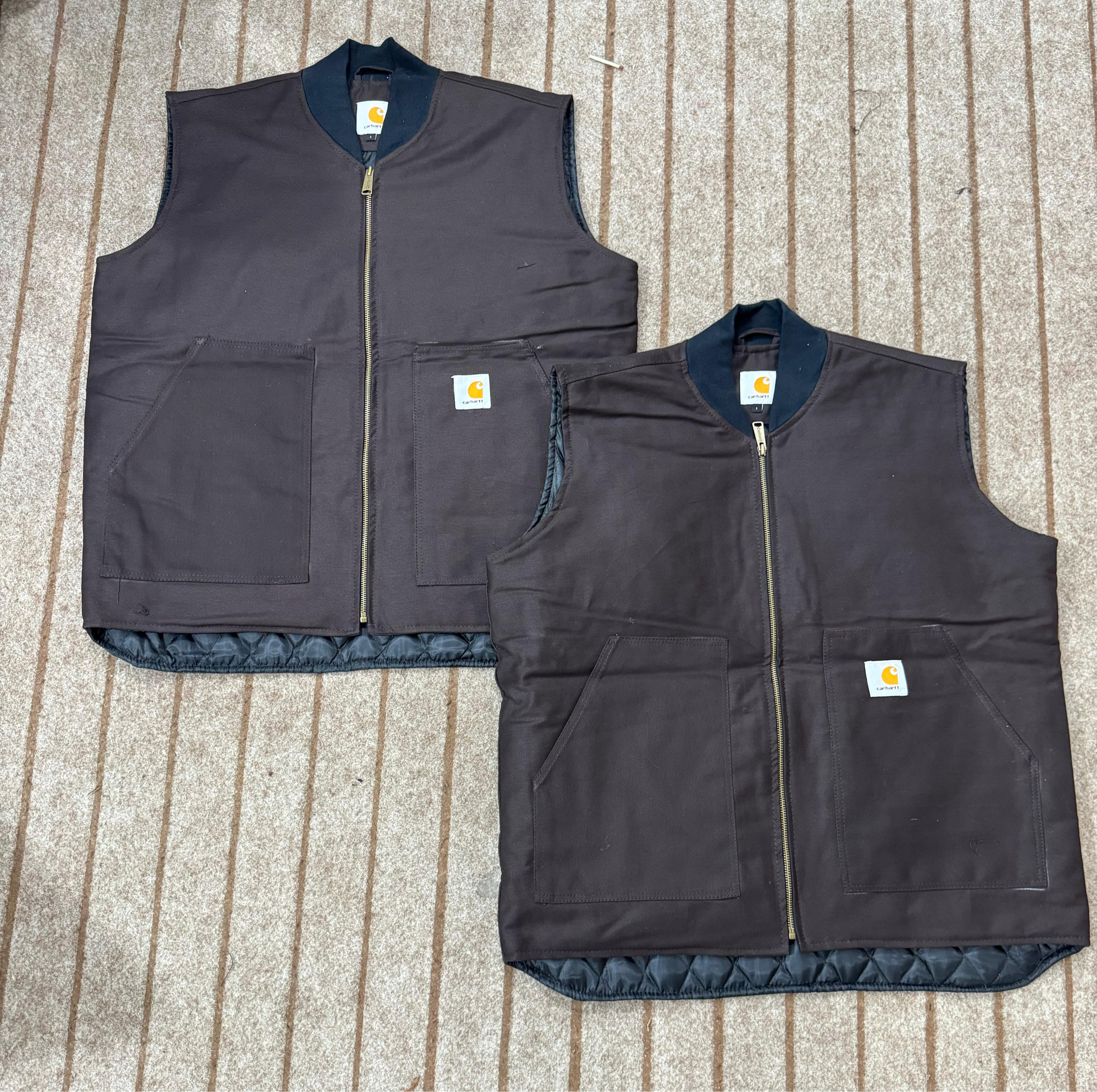 Carhartt Gilets Brown Rework Style Jackets