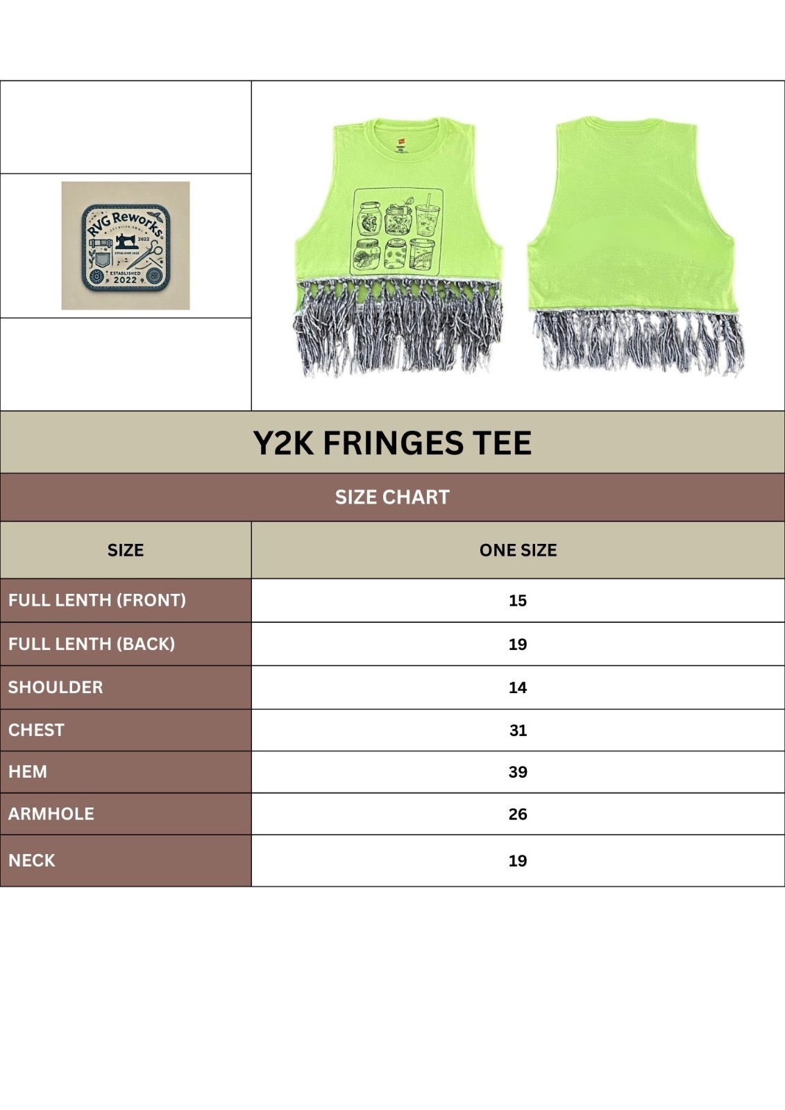Upcycled Y2K Fringe Hem Reworked Tee