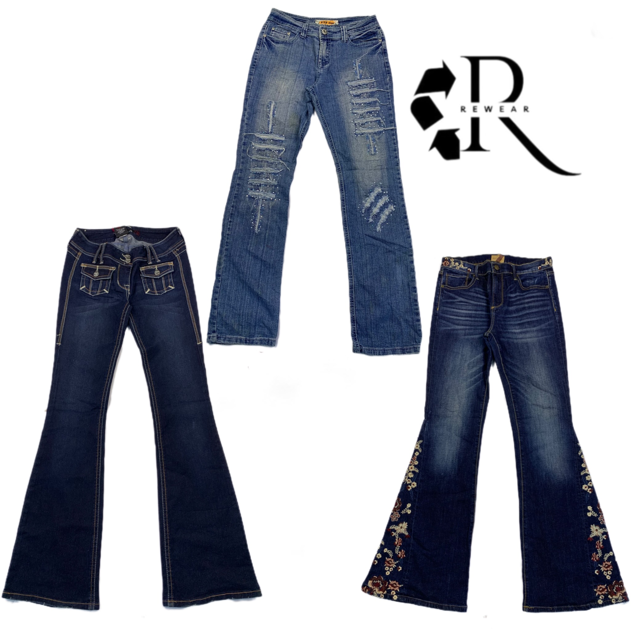 Y2K Paris Hilton Girl Denim Jeans Rw-1394