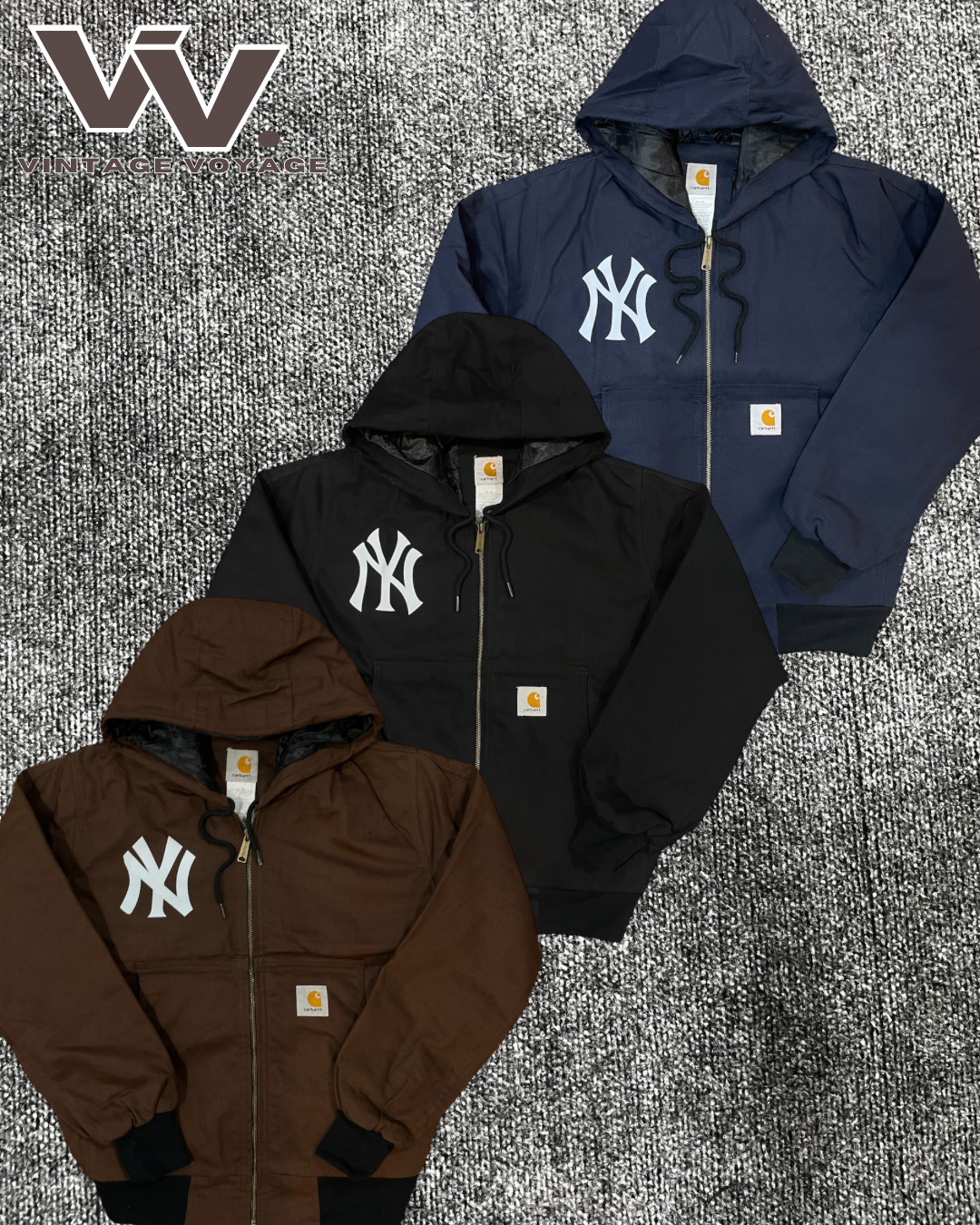Carhartt x Yankees reworked style mix colour active jackets #1712