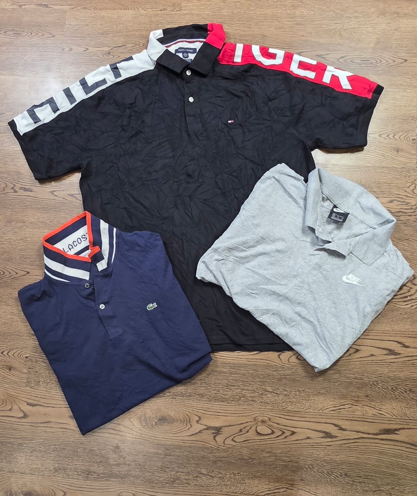 T-shirts à col mixte de marque