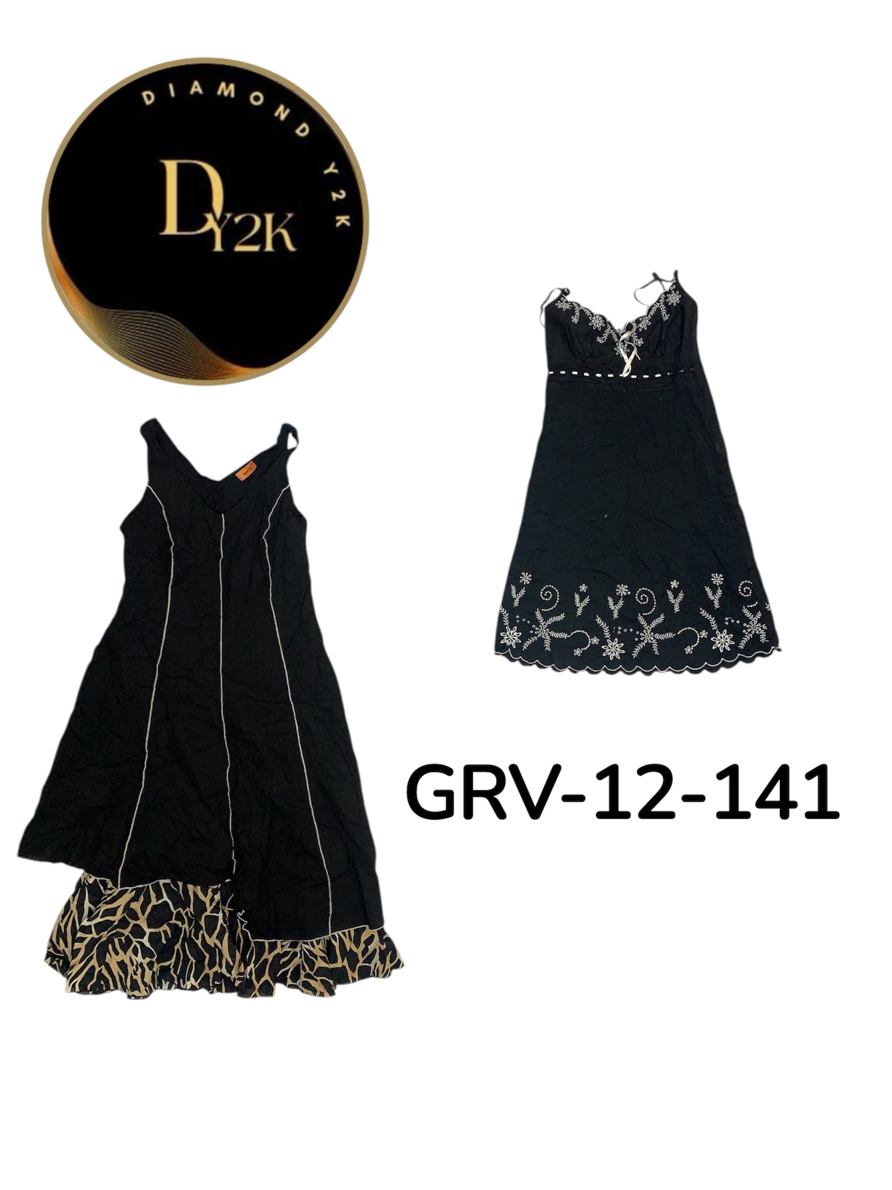 Vestido de Algodão Clássico Y2K dos Anos 2000 – Vibes de Verão (GRV-12-141)