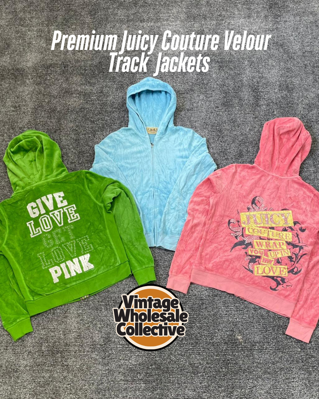 Premium Juicy Couture Velour Track Jackets - (17/12)