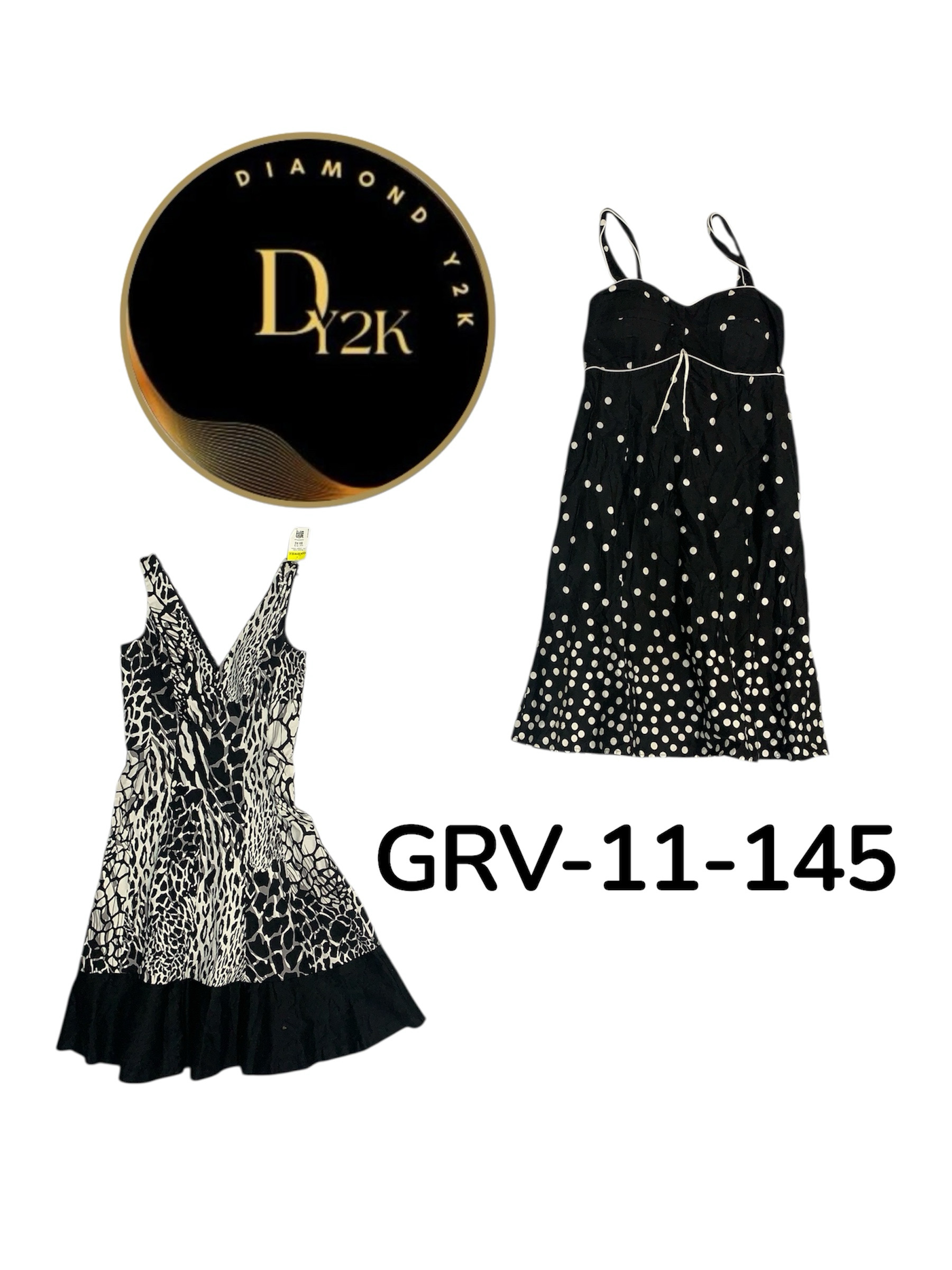 Vestido de Algodão Y2K Autêntico – Retro Chic (GRV-12-145)