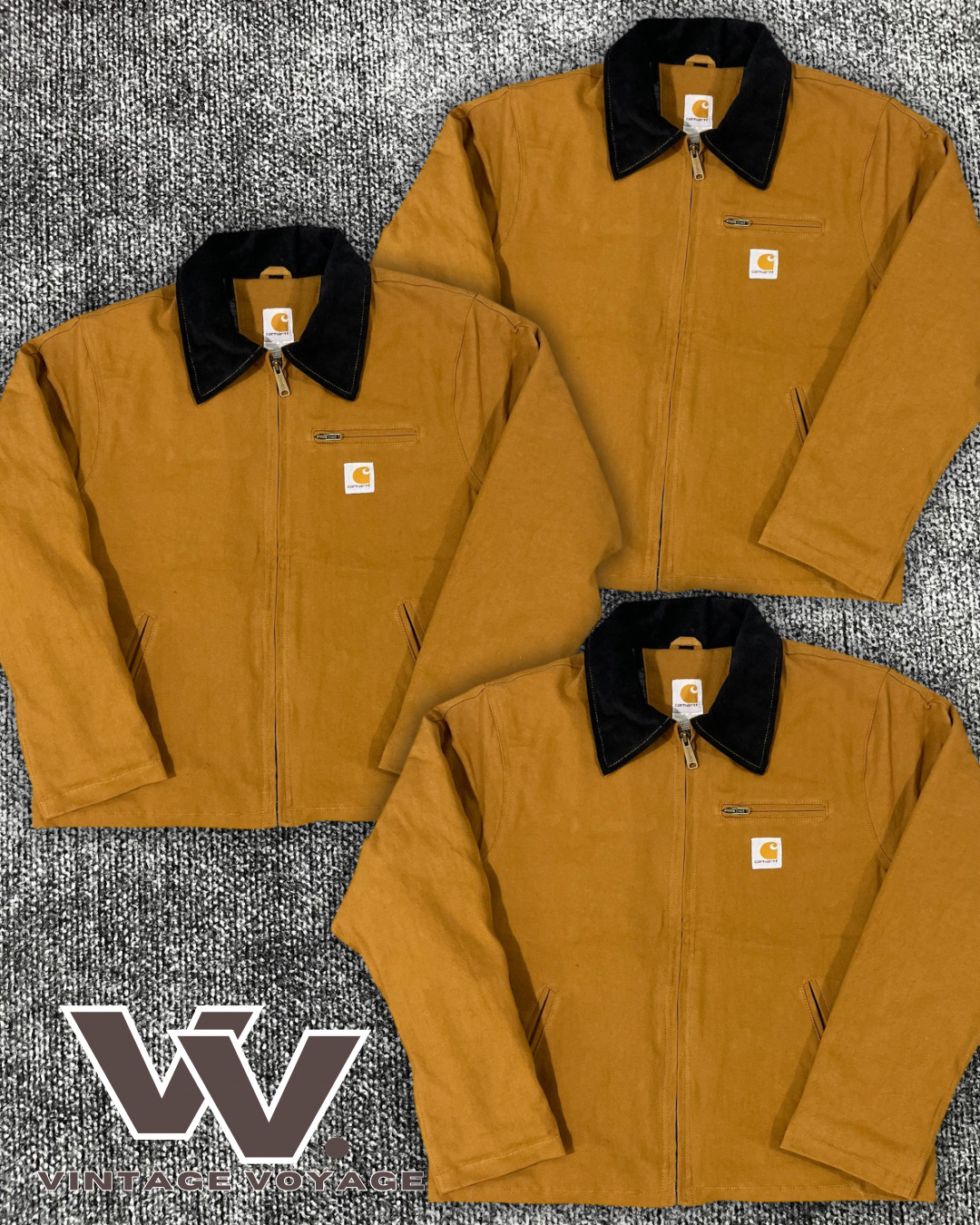 Carhartt reworked style tan Detroit jacket #1712