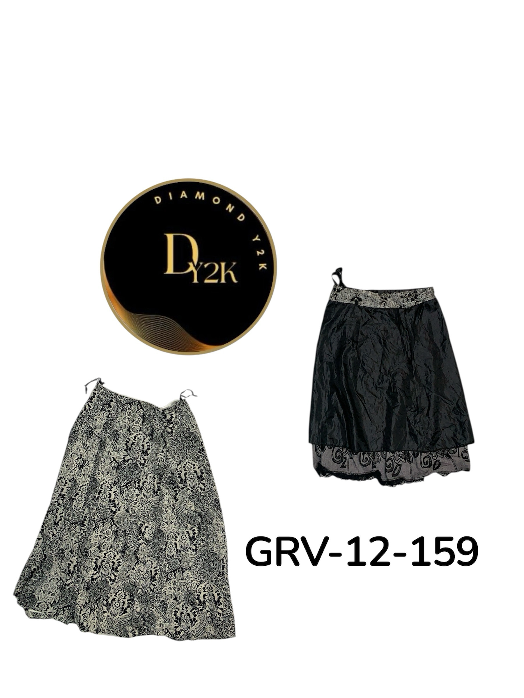 Y2K Fashion Skirt – Soft Polyester, Retro Vibes (GRV-12-159)