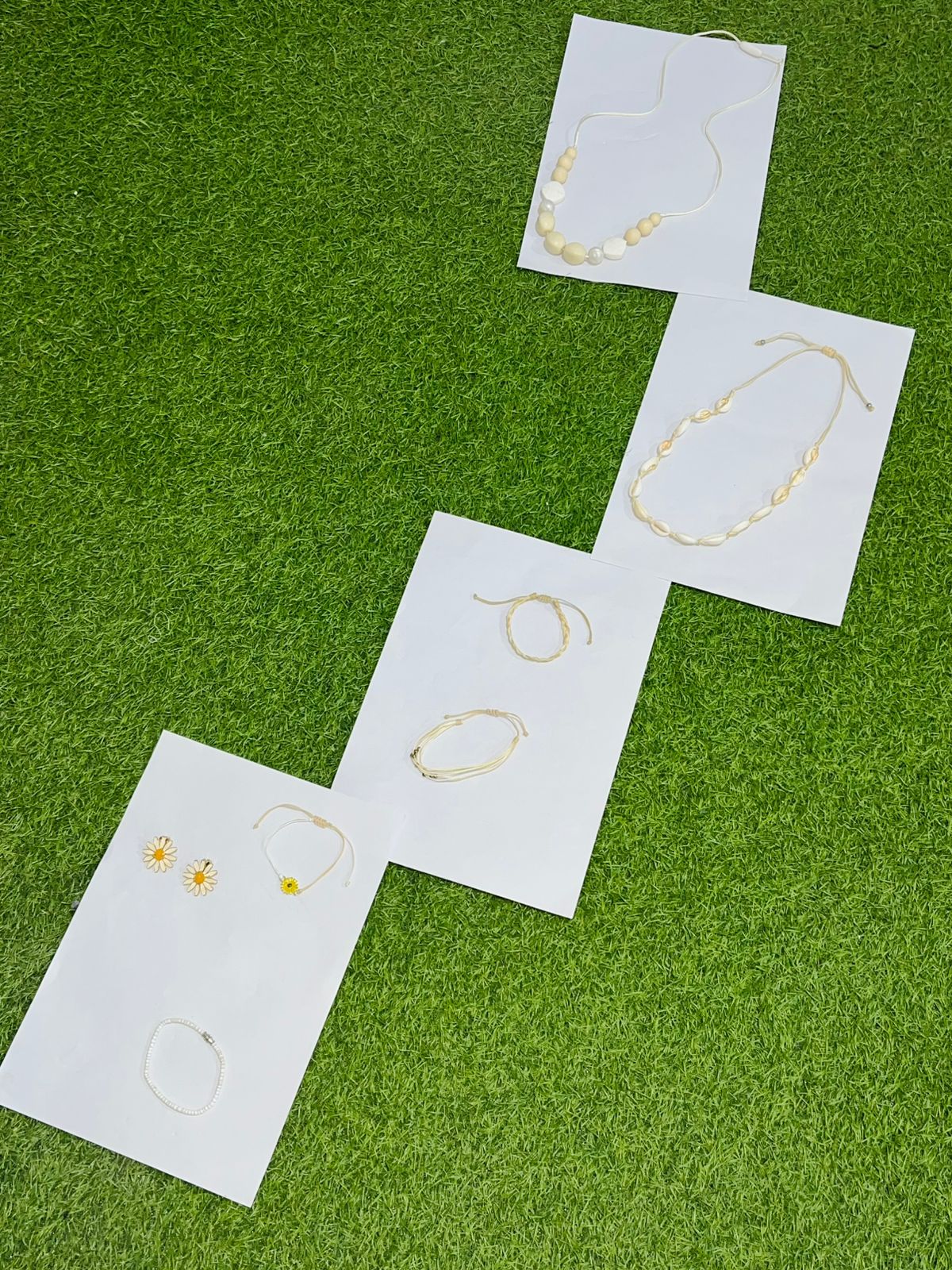 Pacote de Joias Artesanais Estéticas Soft Girl Daisy Y2K