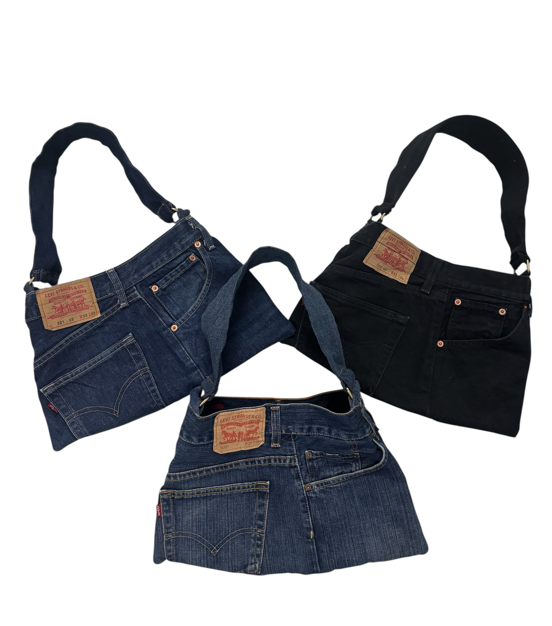 Upcycle levis bag