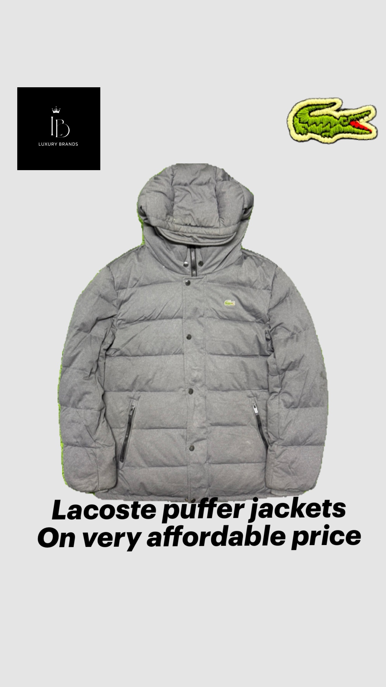 Lacoste puffer jackets