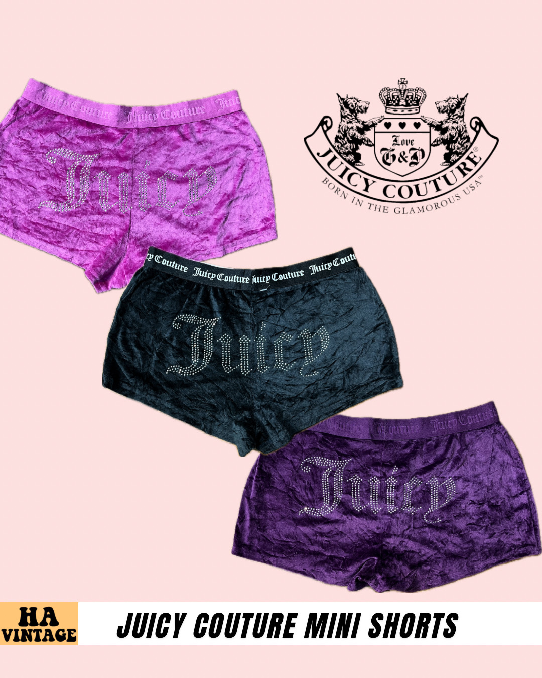 Premium Juicy Couture Mini Shorts