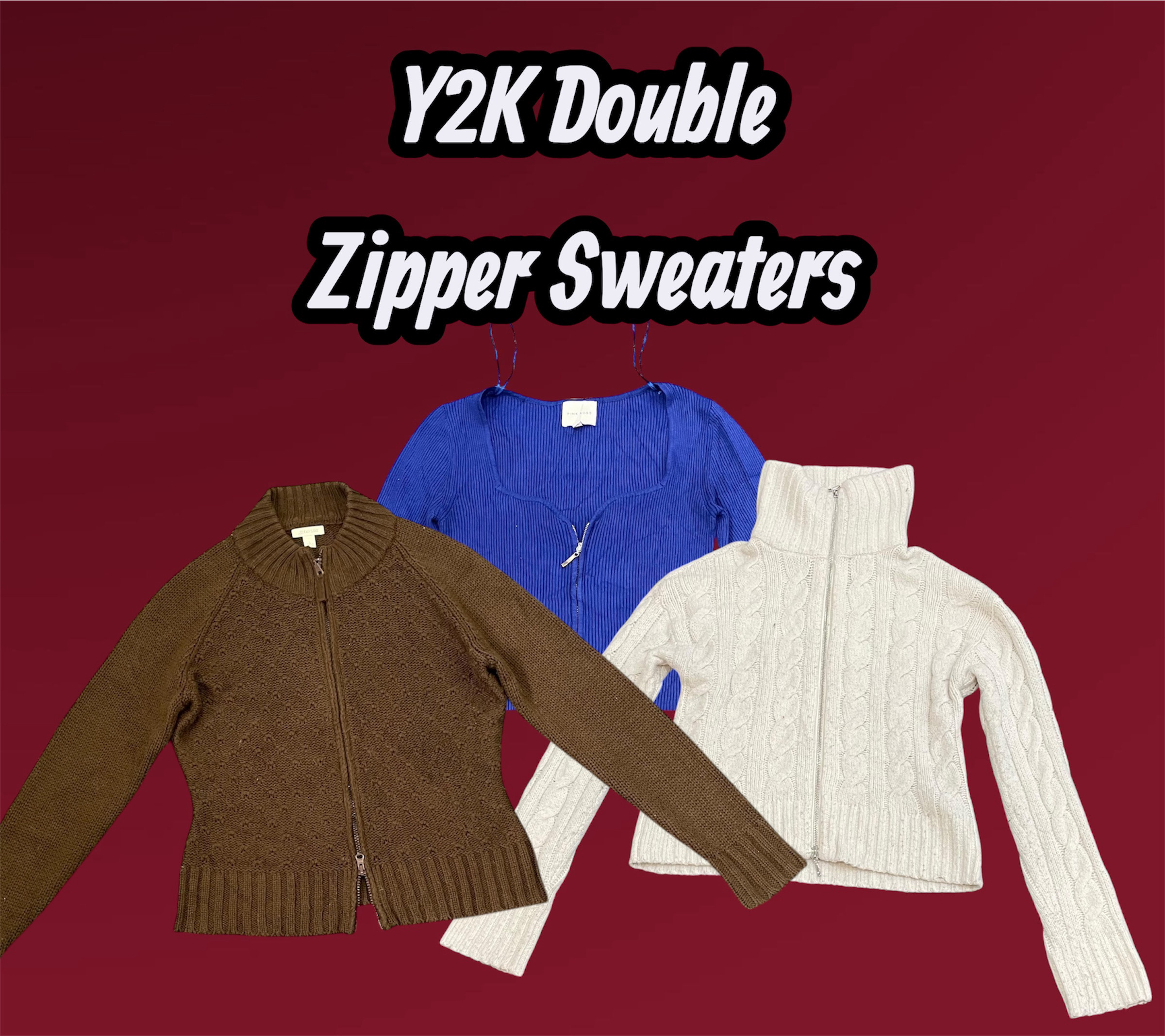 Pulls à double zip Y2K - (17/12)