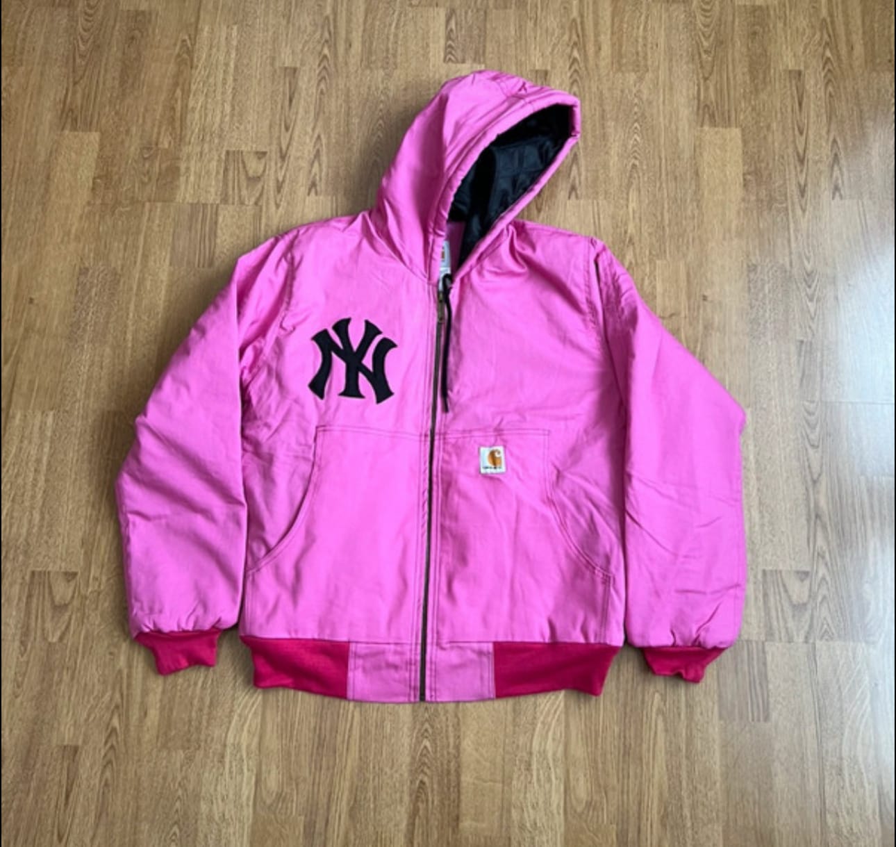 Carhartt NY rework style pink hooded jackets