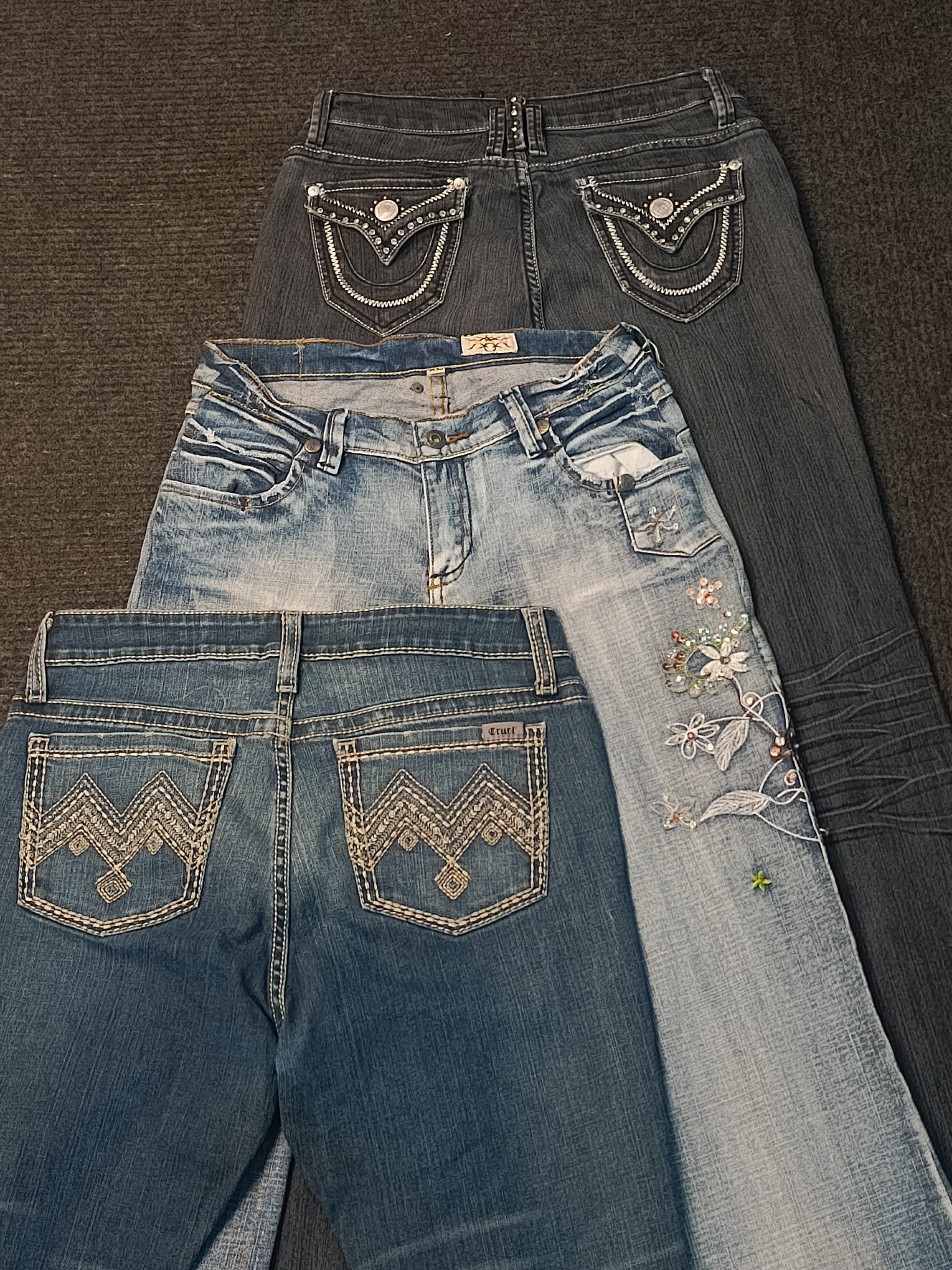 ベルボトムジーンズ