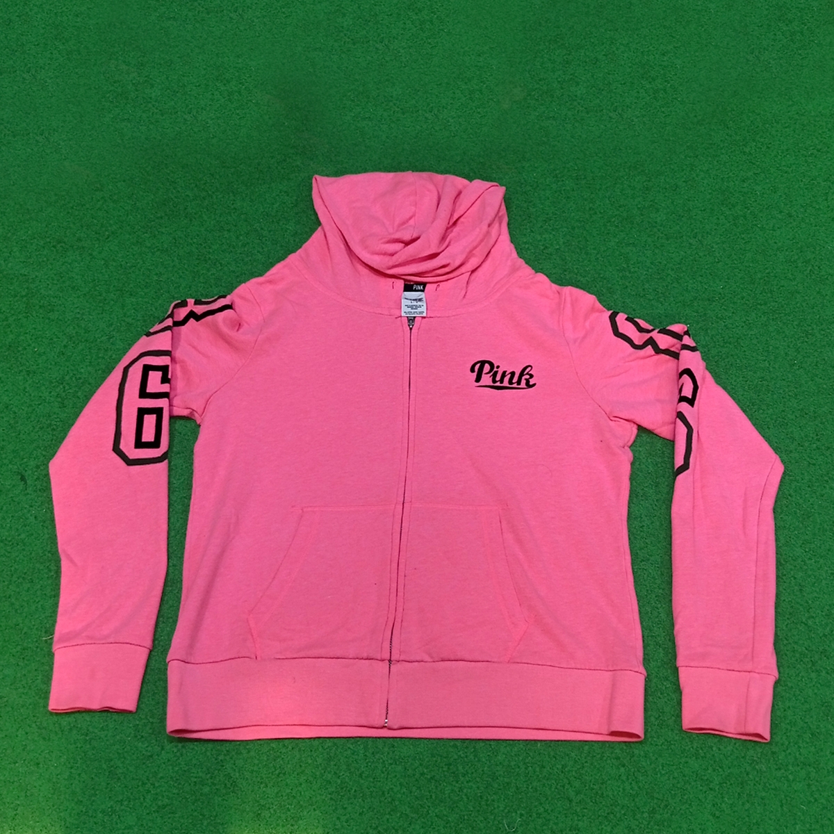 Rosa Kapuzenpullover