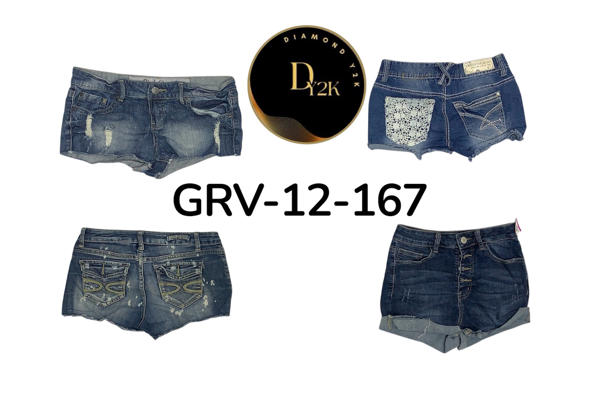 Classic Y2K Mini Shorts | Retro Summer Essential (GRV-12-167)