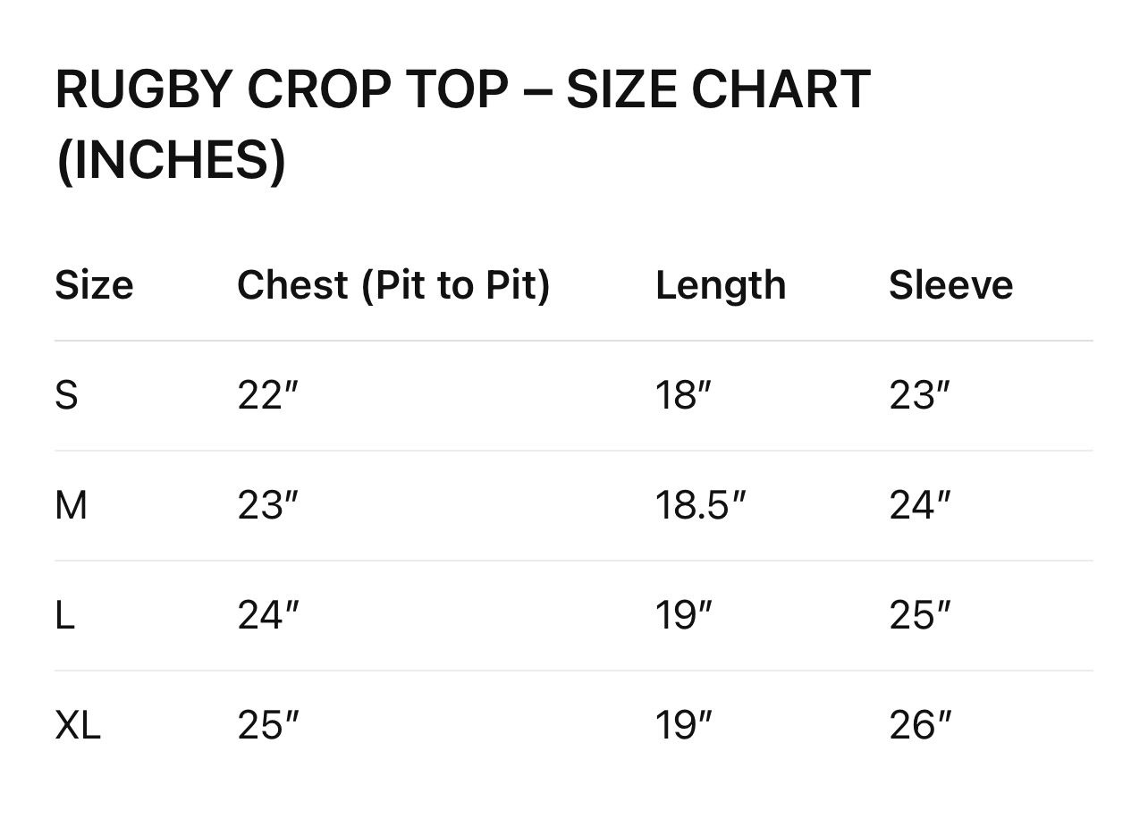 アップサイクルラグビー クロップトップ