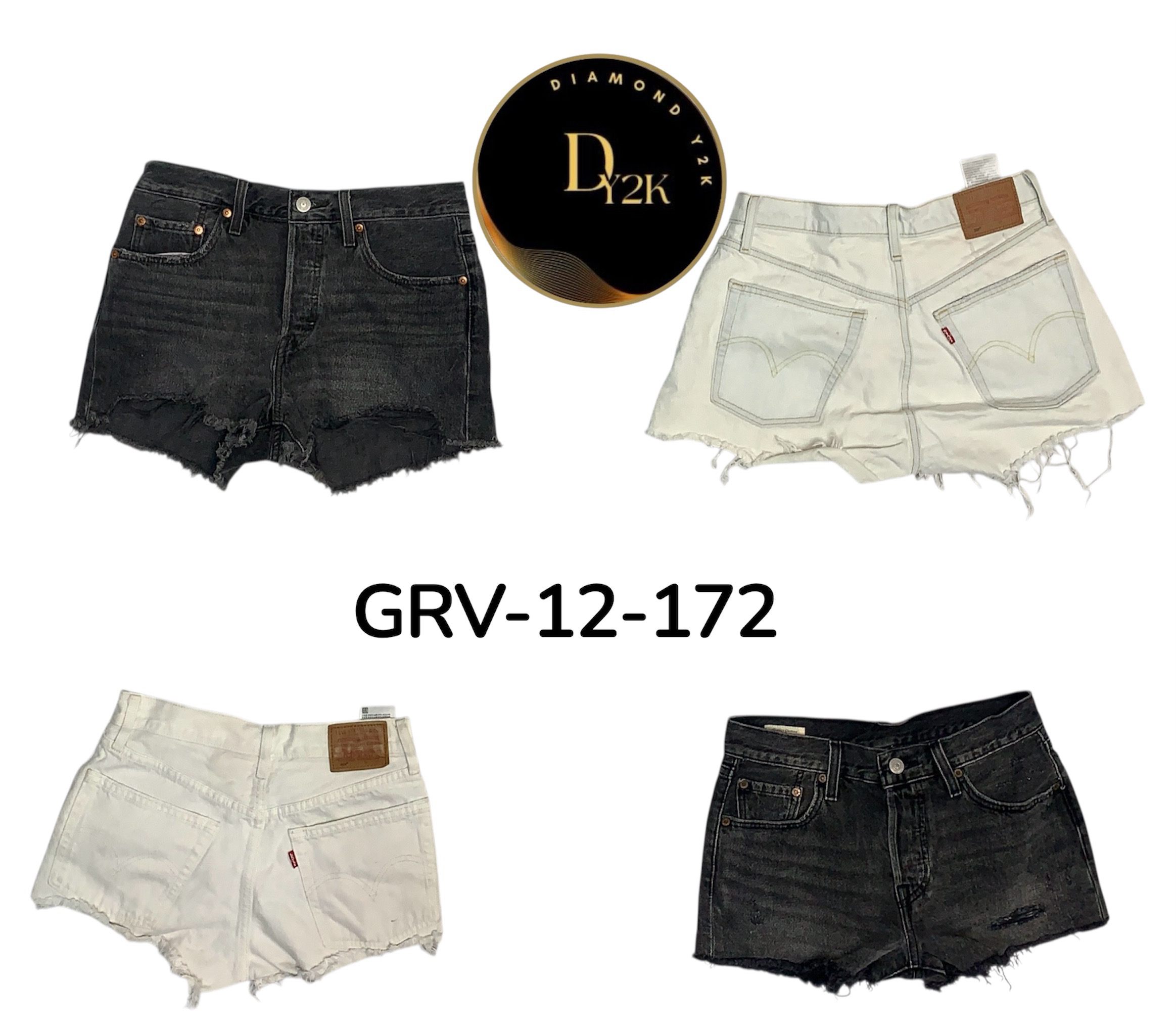 Ästhetische Y2K Mini-Shorts | Mode der frühen 2000er (GRV-12-172)