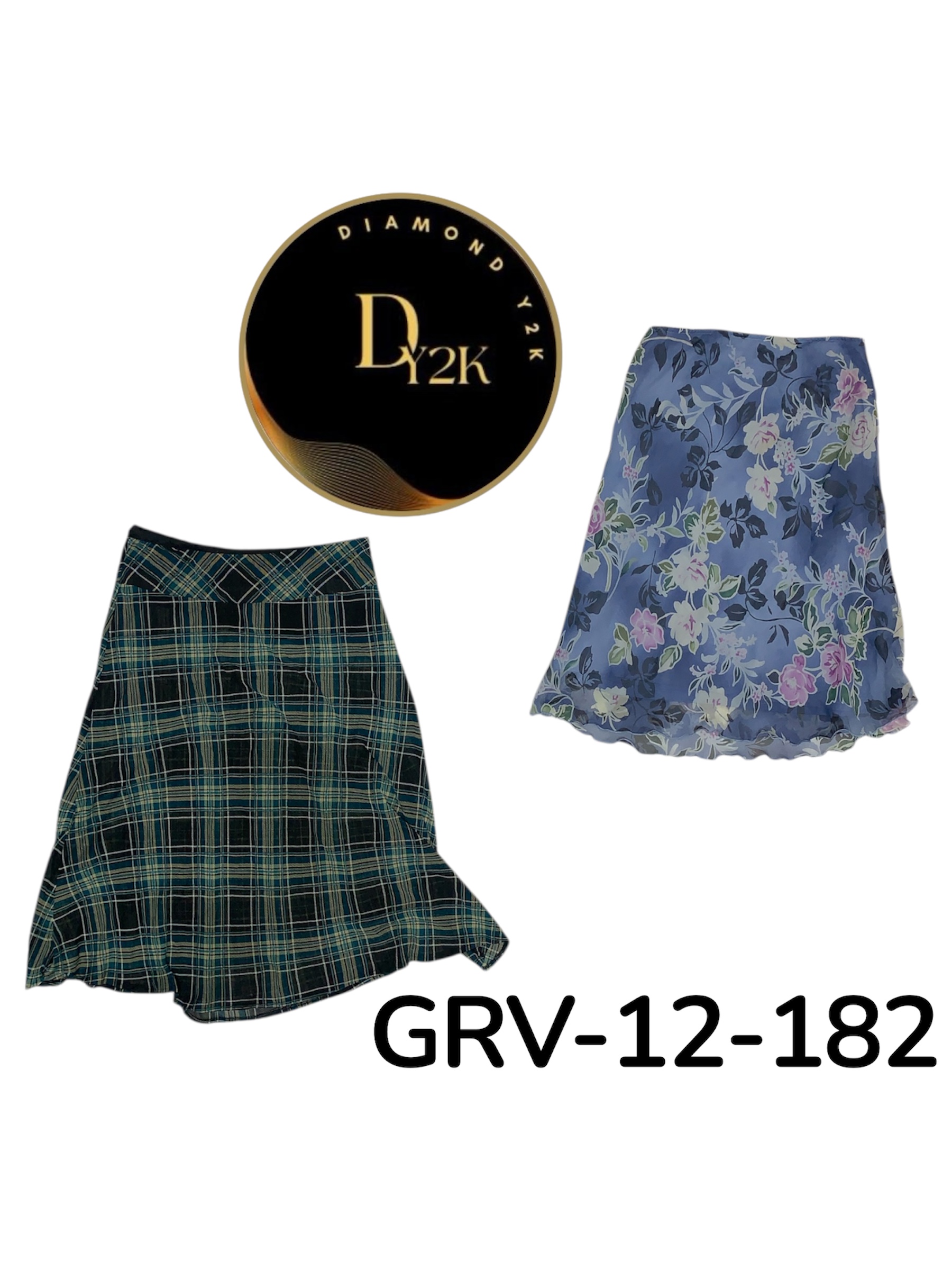 Jupe en polyester tendance Y2K | Mode inspirée des années 2000 (GRV-12-182)