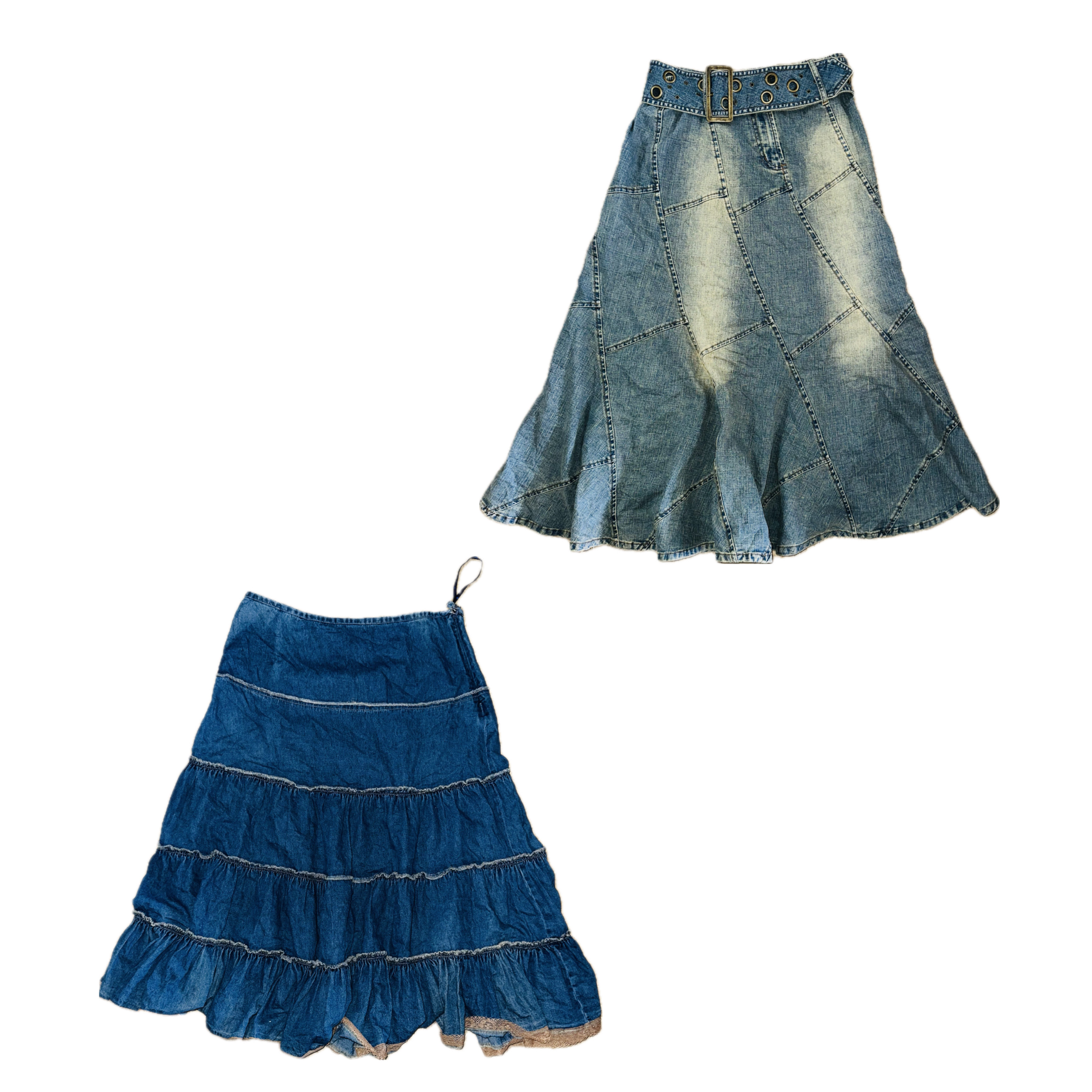 Saia Maxi de Jeans Y2K